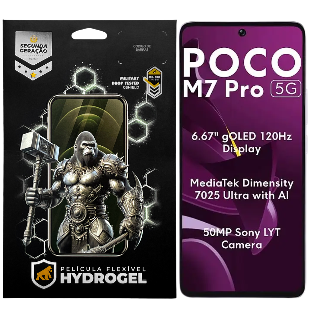 Película para Xiaomi Poco M7 Pro 5G - Hydrogel HD - Gshield