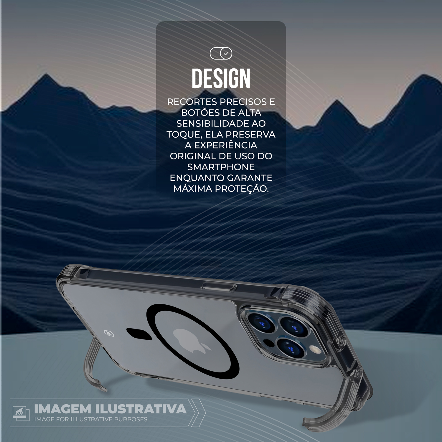 Capa para iPhone 17 - Lybrid Magsafe - Preta - Gshield - foto 3