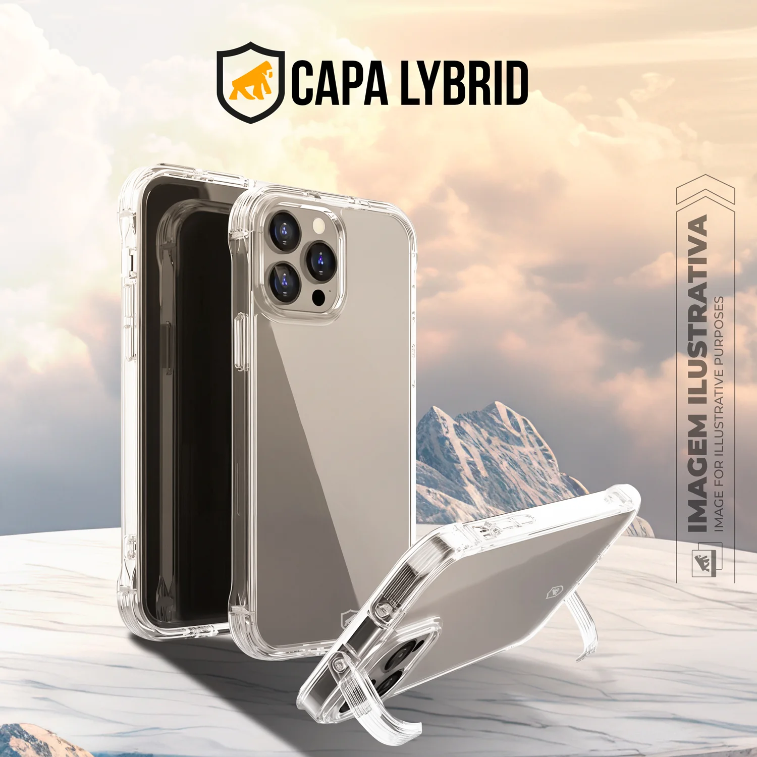 Capa para iPhone 17 - Lybrid - Preta - Gshield - foto 8