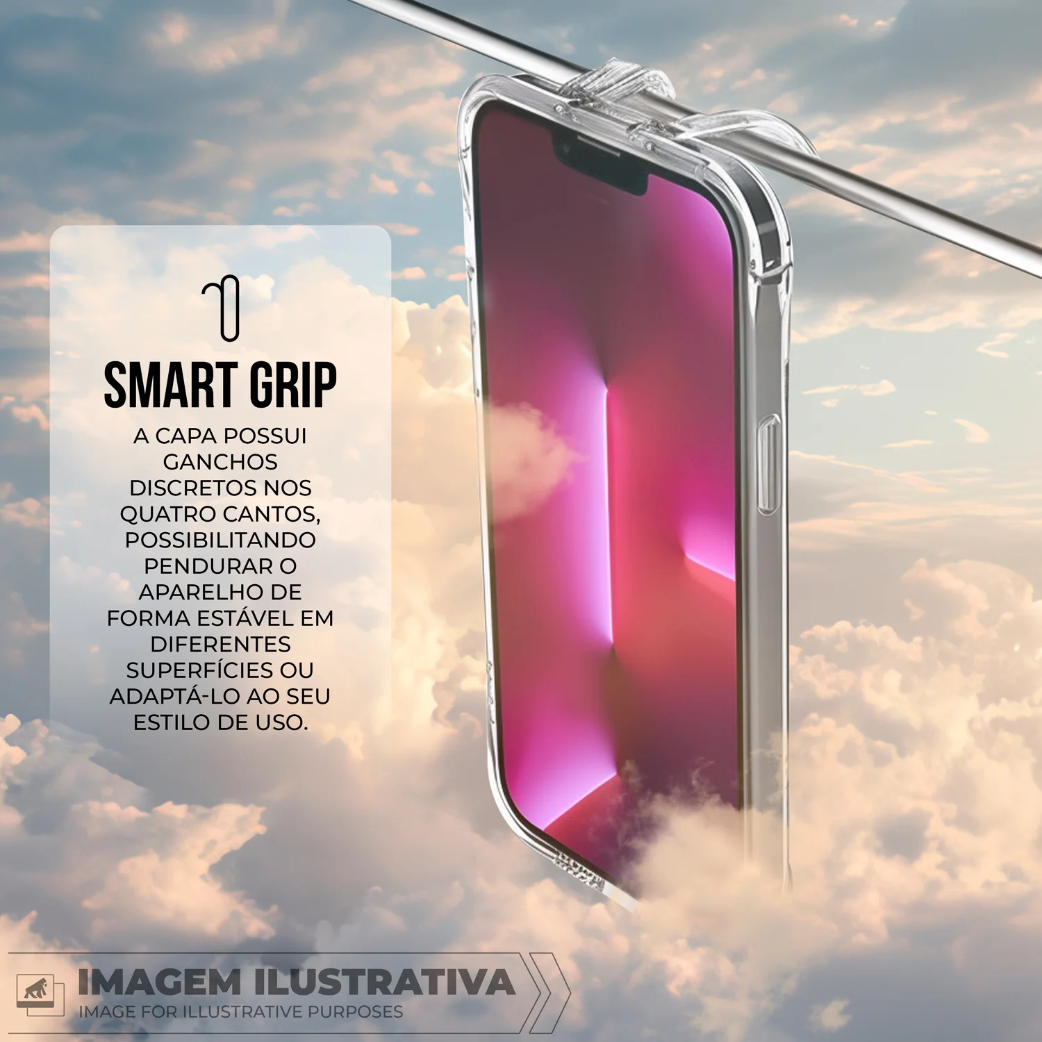 Capa para iPhone 17 Pro - Lybrid - Preta - Gshield - foto 2