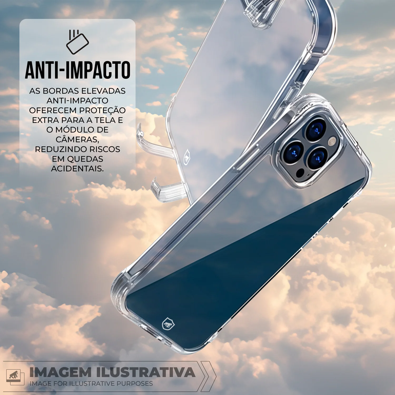 Capa para iPhone 17 - Lybrid - Transparente - Gshield - foto 4