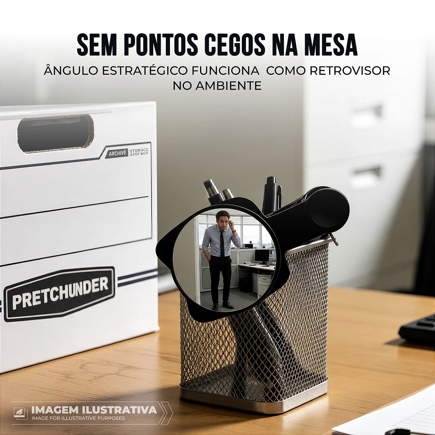 Espelho Reflexivo Universal para Selfie Traseira Celular com Clip - SnapView - Gshield - foto 6