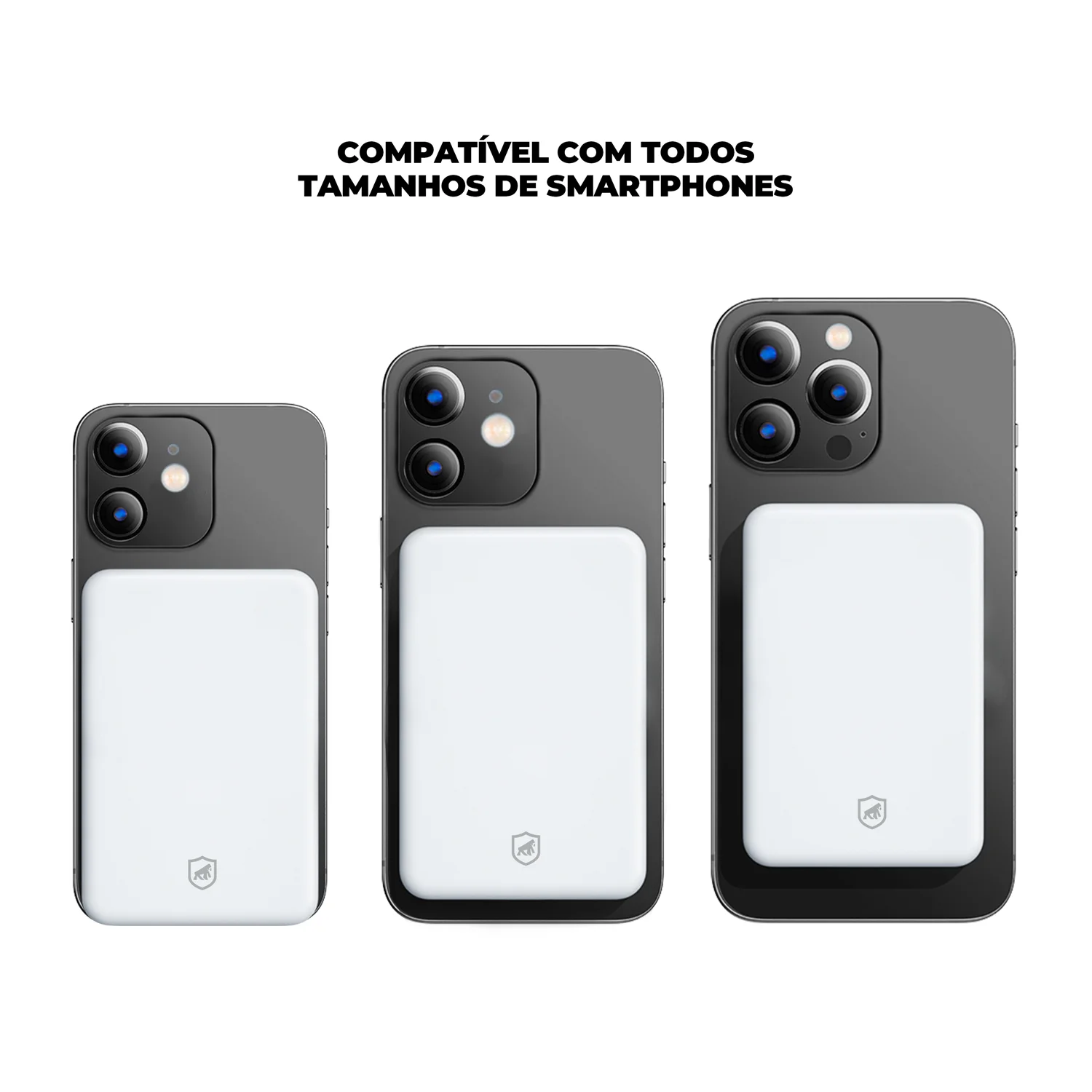 REEMBALADO - Carregador Portátil Wireless MagPower 5.000 mAh - Branco - Gshield