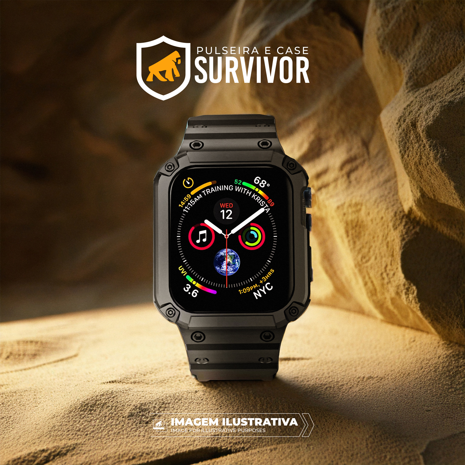 Pulseira para Apple Watch Series 10 42 MM - Survivor - Gshield