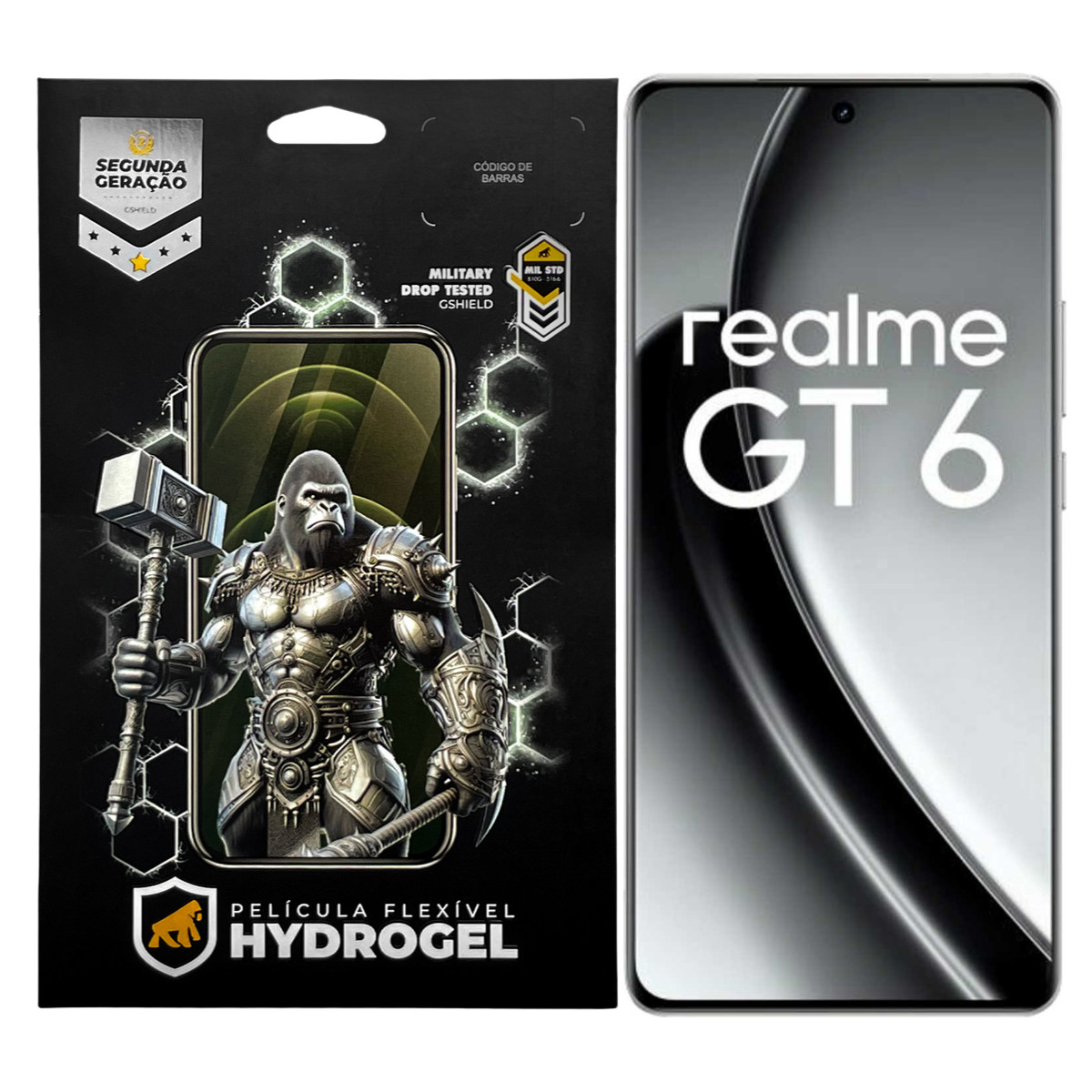 Película para Realme GT 6 5G - Hydrogel Gamer Fosca - Gshield
