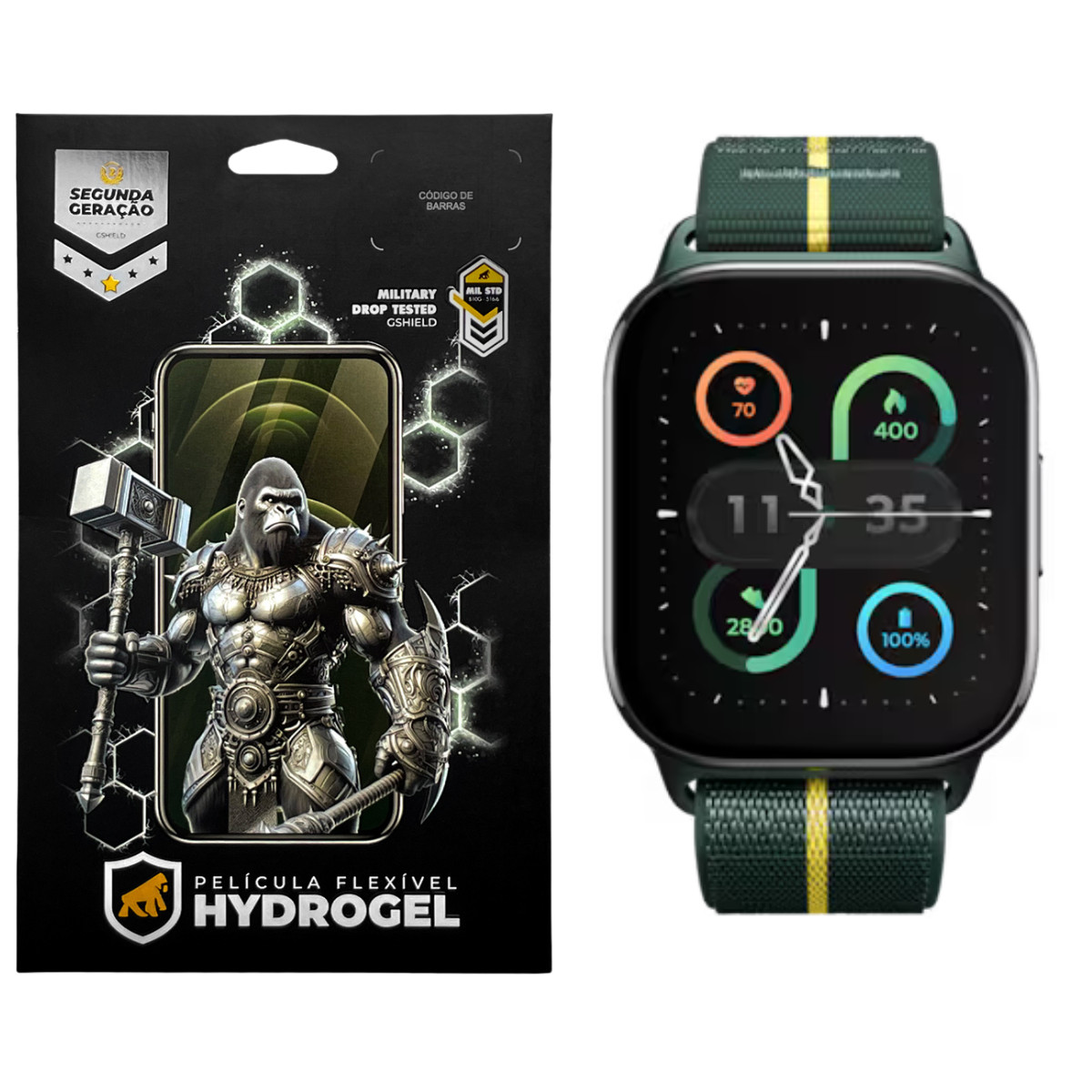 Película para Motorola Moto Watch Fit - Hydrogel HD 6 Unidades - Gshield