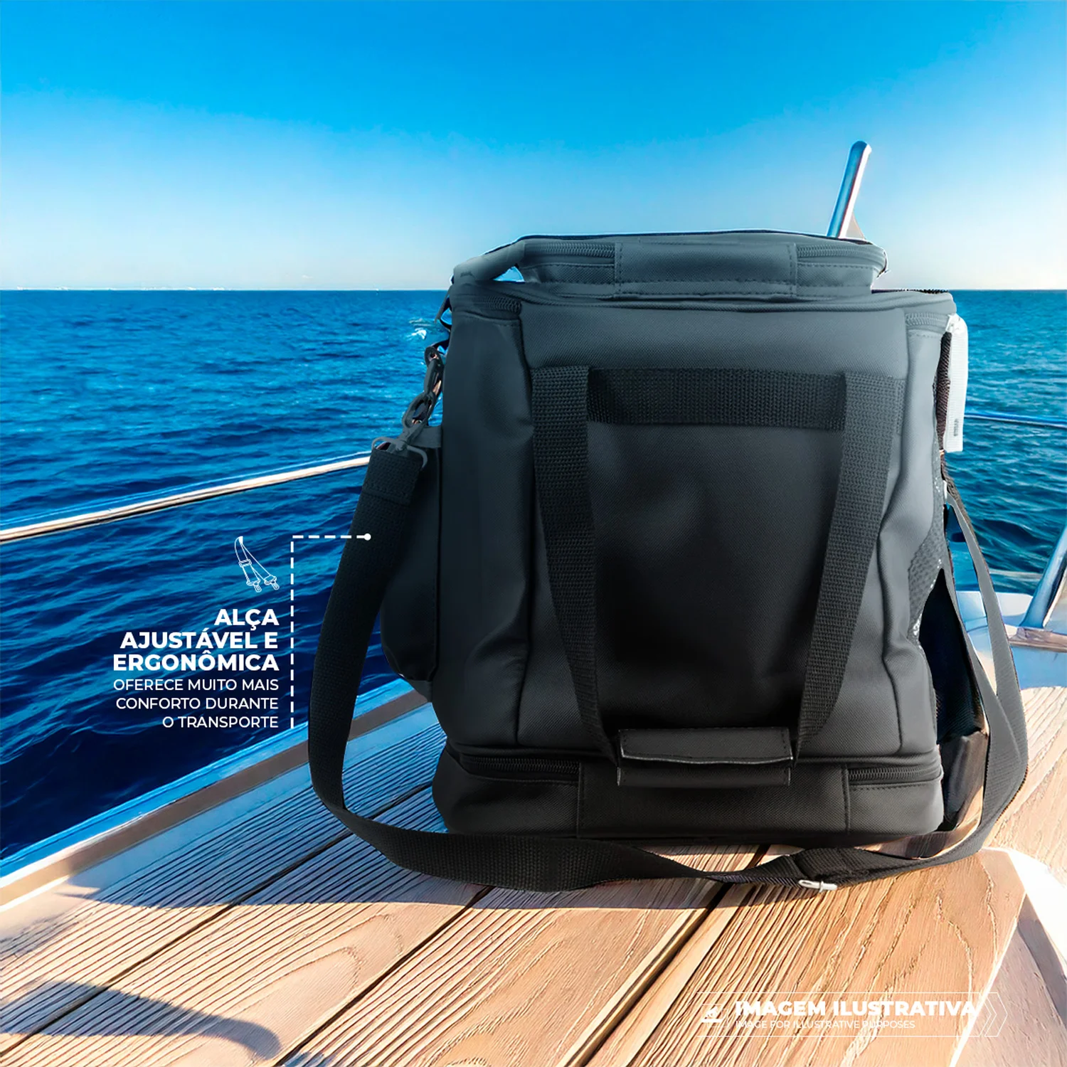 Kit Pro Adventure - Bolsa de Pesca Resistente + Faca Dobrável Tática - Gshield - foto 7
