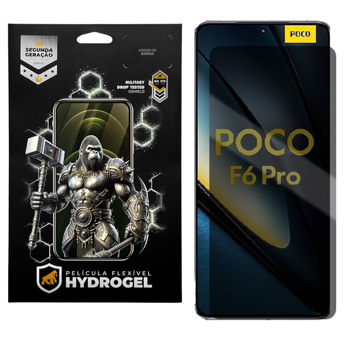 Película para Xiaomi Poco F6 Pro - Privacidade Hydrogel - Gshield