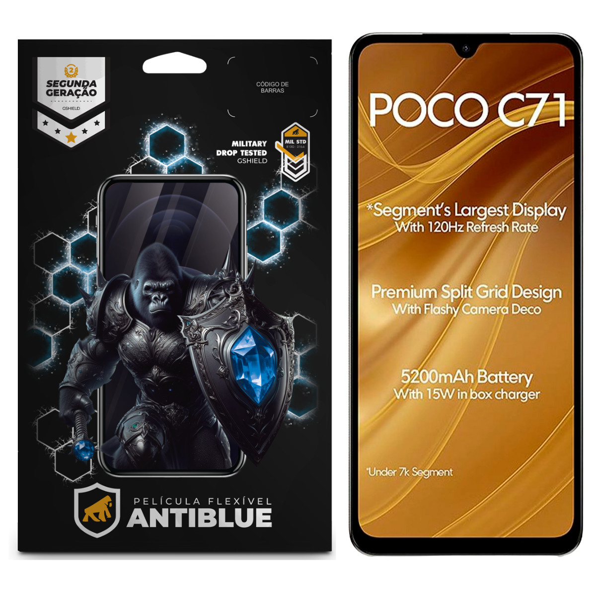 Película para Xiaomi Poco C71 - AntiBlue - Gshield