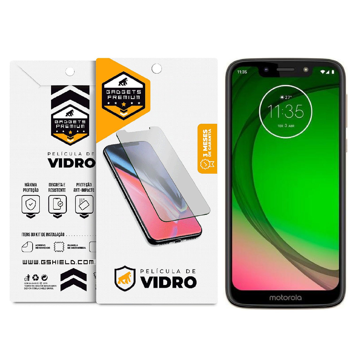 Película para Motorola Moto G7 Play - Vidro Dupla - Gshield