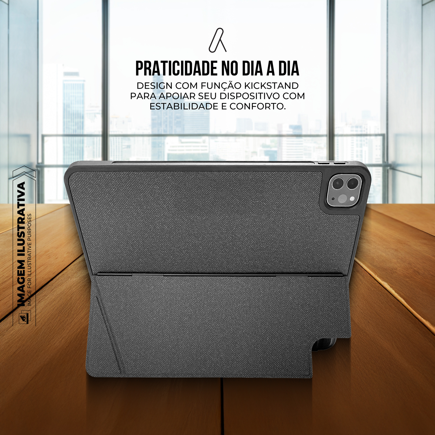 Capa para iPad de 10.9" e 11" com Teclado Bluetooth, Touchpad, ABNT2, Suporte para Caneta e Kickstand - Hybrid - Gshield