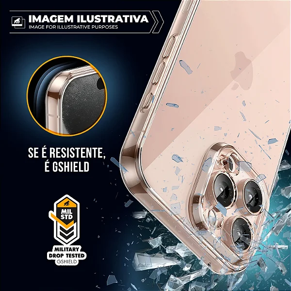 Capa para iPhone 14 Pro - Crystal Slim - NÃO AMARELA - Gshield