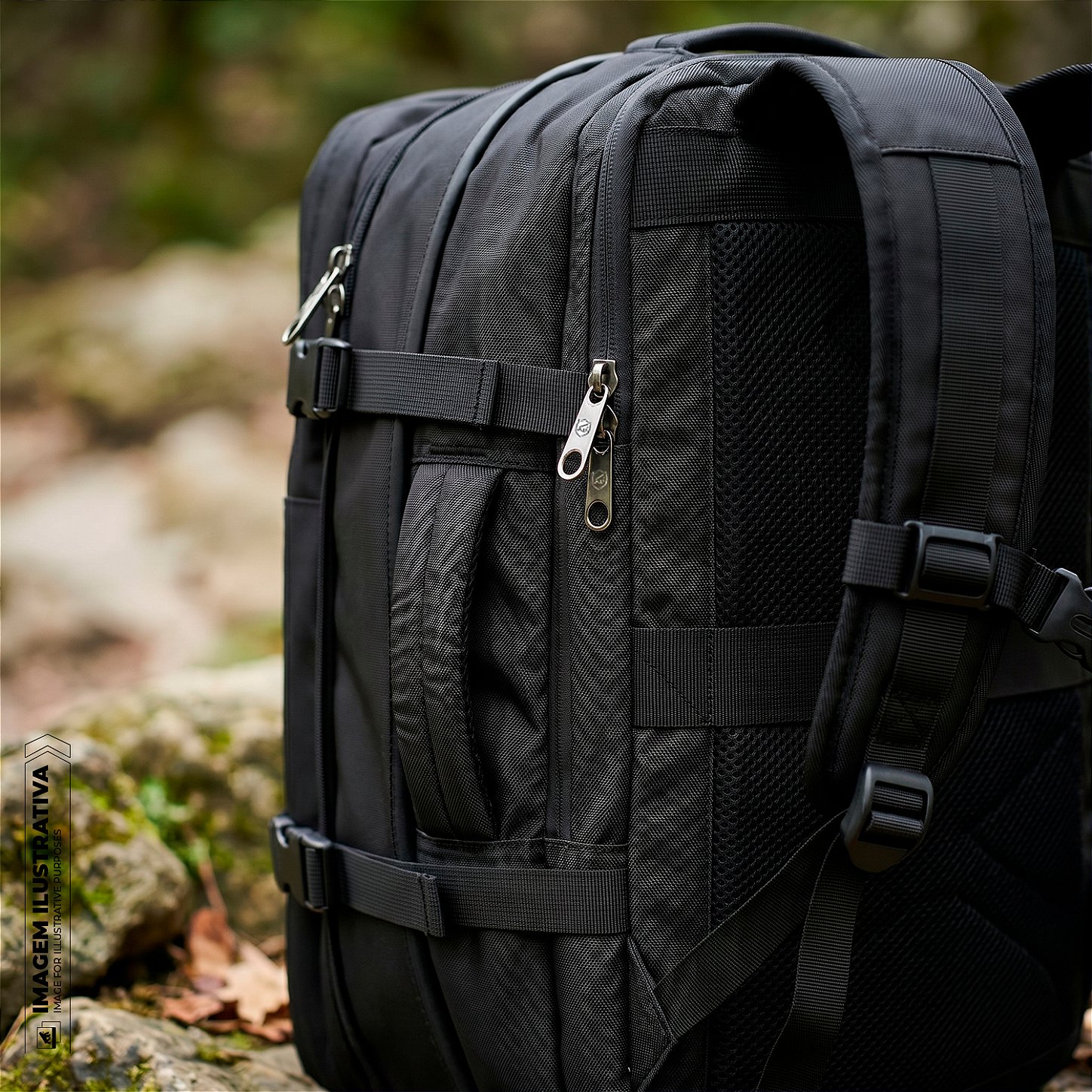 Mochila Mala de Mão Expansível para Viagem 38L com Compartimento Acolchoado para Notebook até 17'' Resistente à Água - Gshield - foto 10