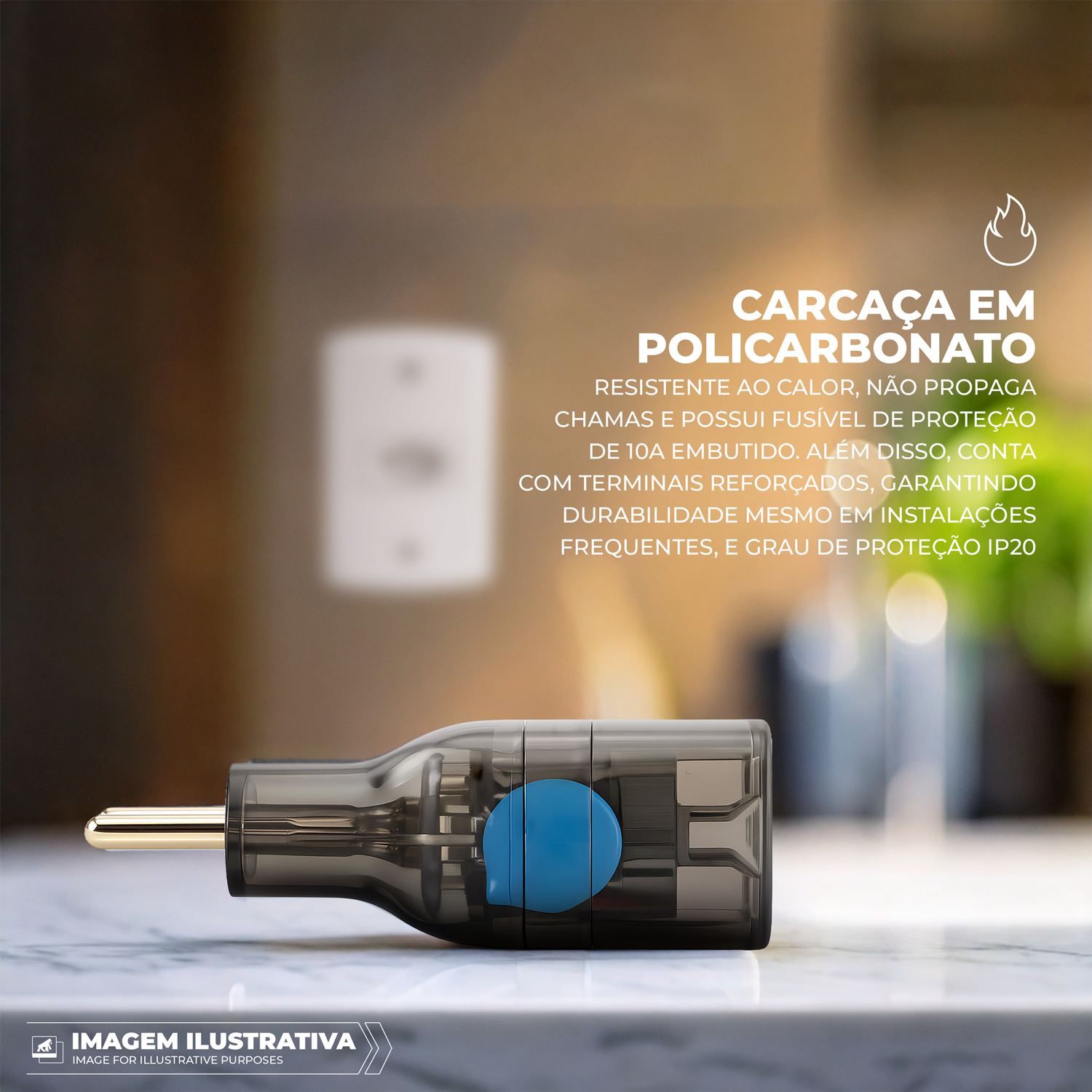 Plugue de Tomada Protetor DPS Anti-Raio e Surtos Elétricos - Survivor - Gshield