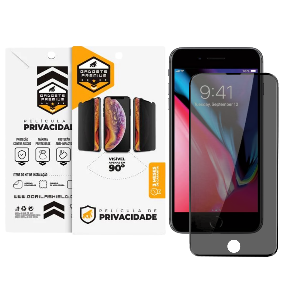 Película para iPhone 7 Plus / 8 Plus - Privacidade - Gshield