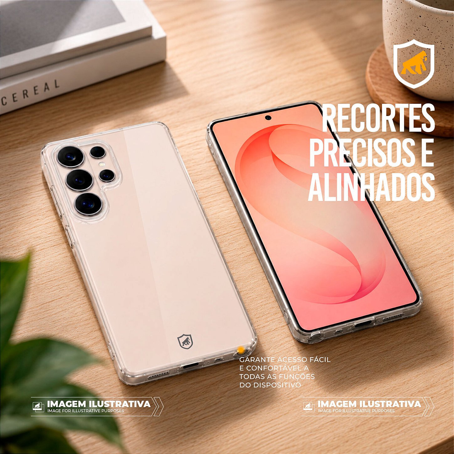 Capa para Samsung Galaxy S22 - Crystal Slim - NÃO AMARELA - Gshield