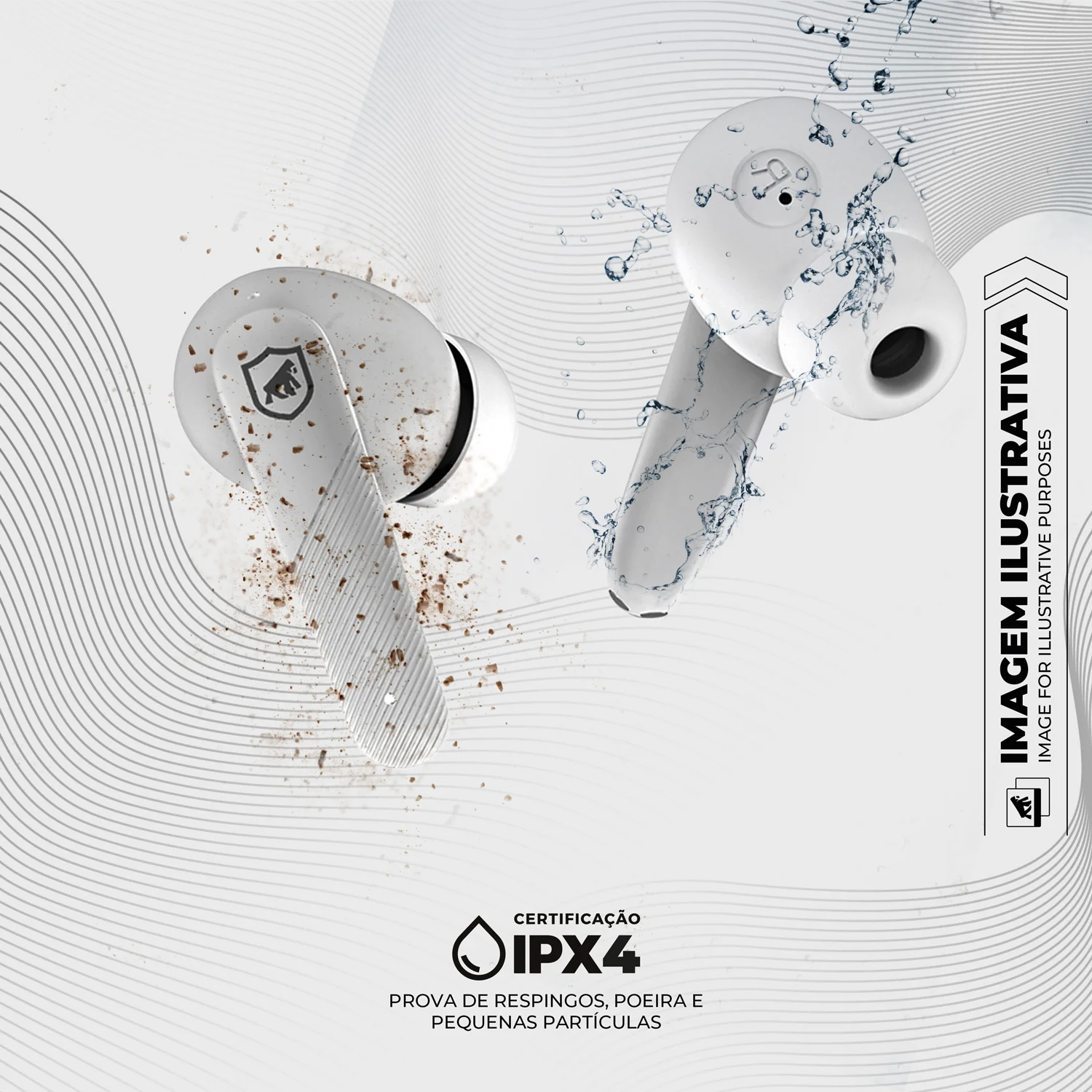 Earbuds - Fone de ouvido Bluetooth - Symetric - Gshield - foto 5