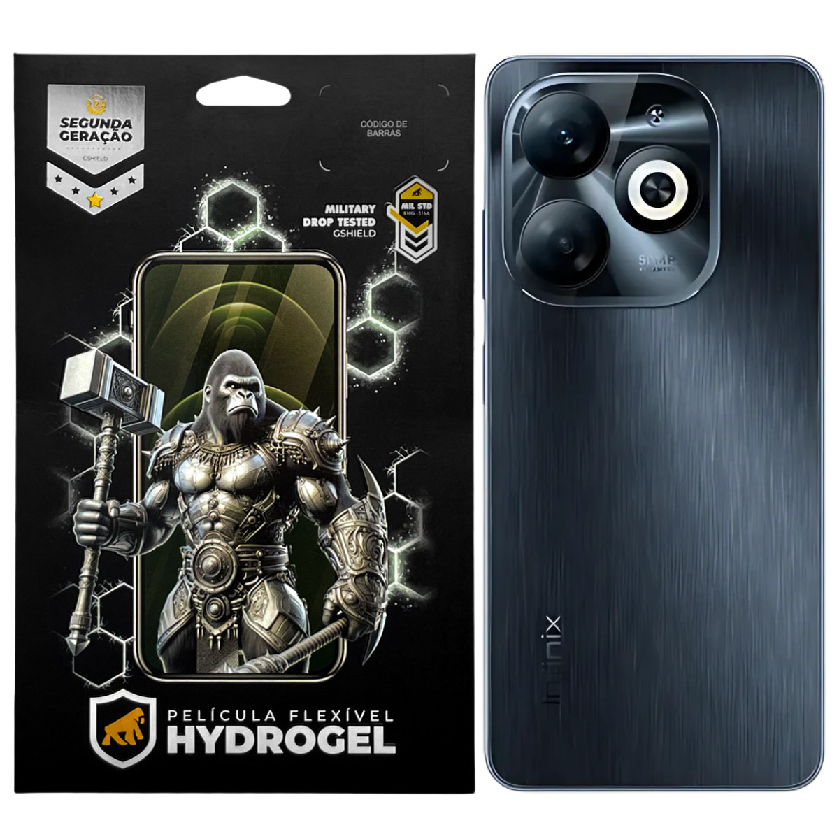 Película para Infinix Smart 8 - Traseira Hydrogel HD - Gshield