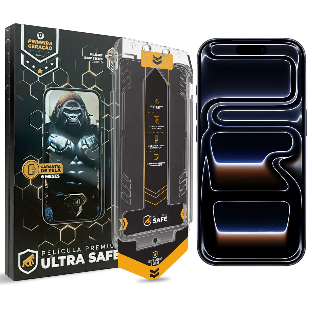 Película para iPhone 17 Pro - Ultra Safe - 6 meses de garantia de tela - Gshield