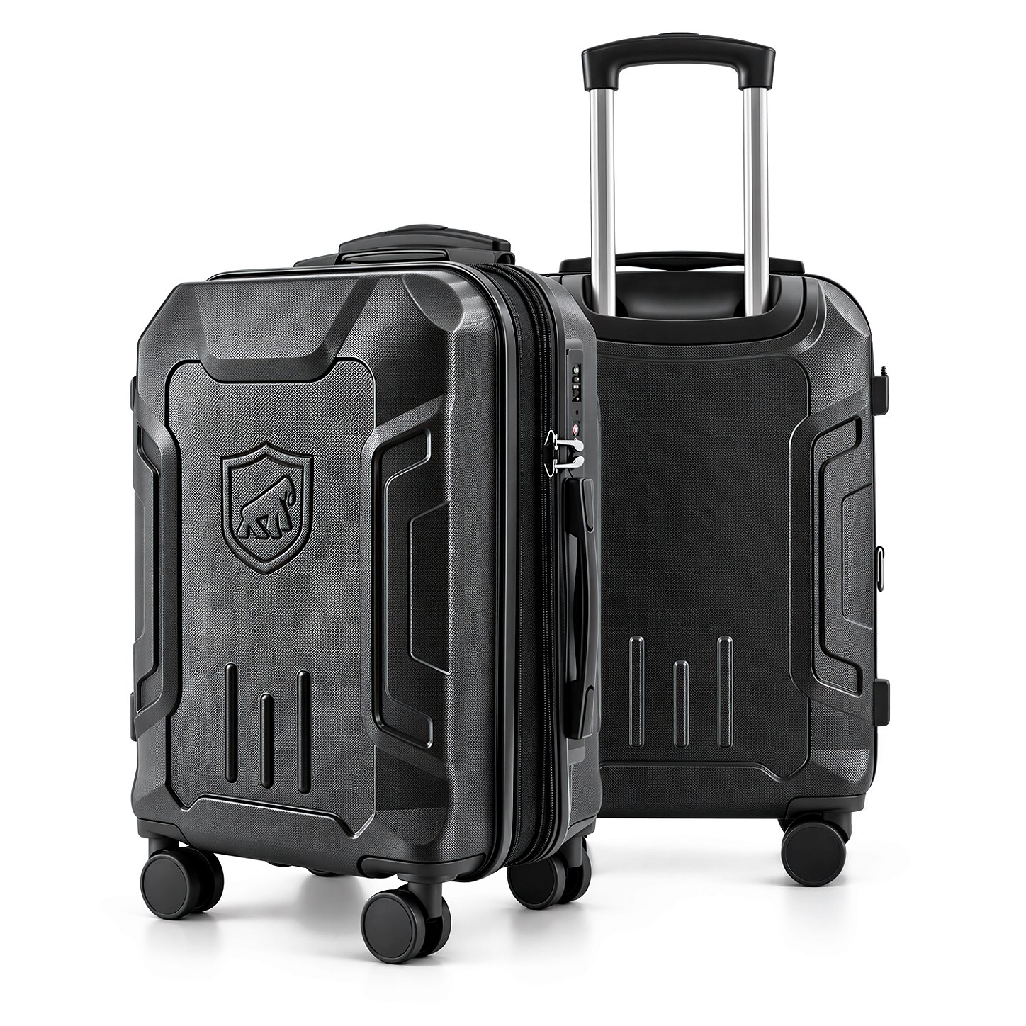 Mala de Viagem Média 24" Expansível 84L com Sistema de Sucção a Vácuo Integrado, Mini Bomba Automática, Alça Ajustável e Cadeado Padrão TSA - Survivor - Gshield