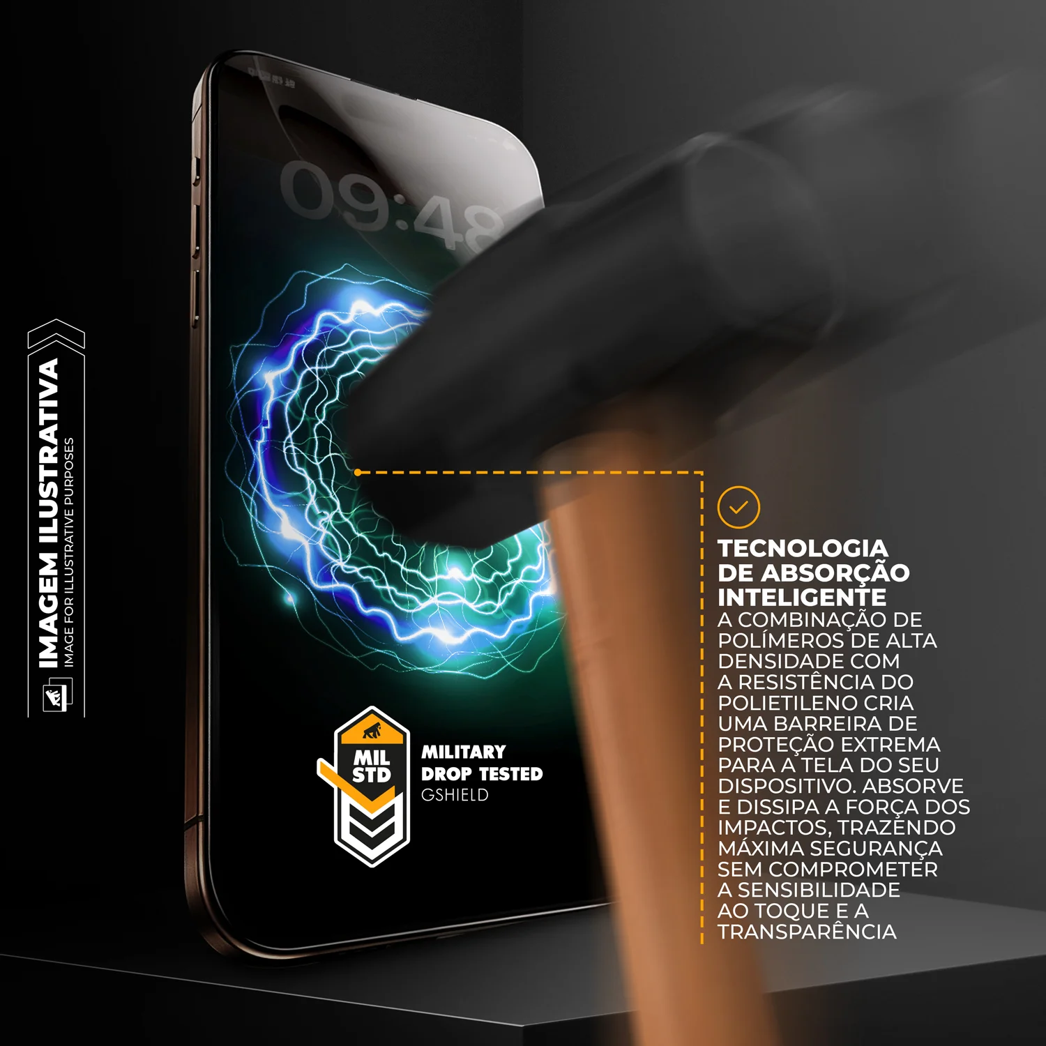 Película para iPhone 17 Pro - Fosca Antirreflexo com Aplicador - Survivor - Gshield