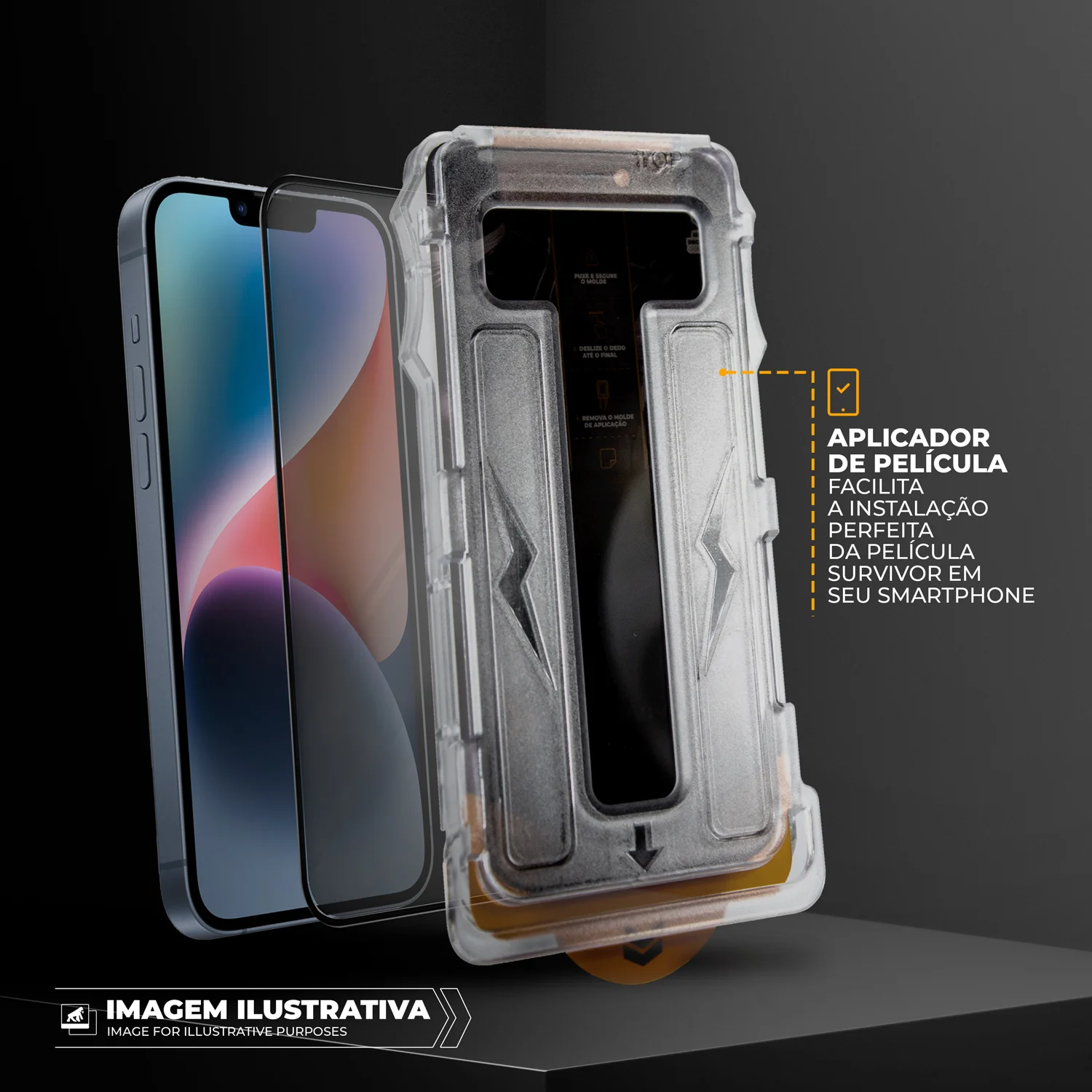 Película para iPhone 17 Pro - Fosca Antirreflexo com Aplicador - Survivor - Gshield
