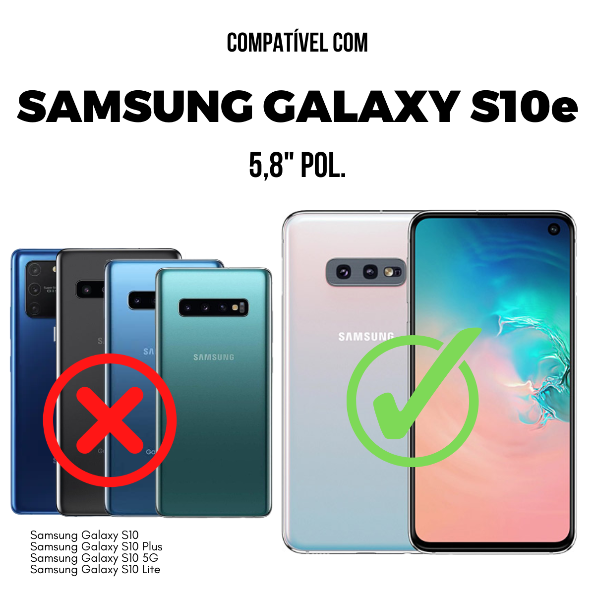 Película para Samsung Galaxy S10E - Traseira de Fibra de Carbono - Gshield
