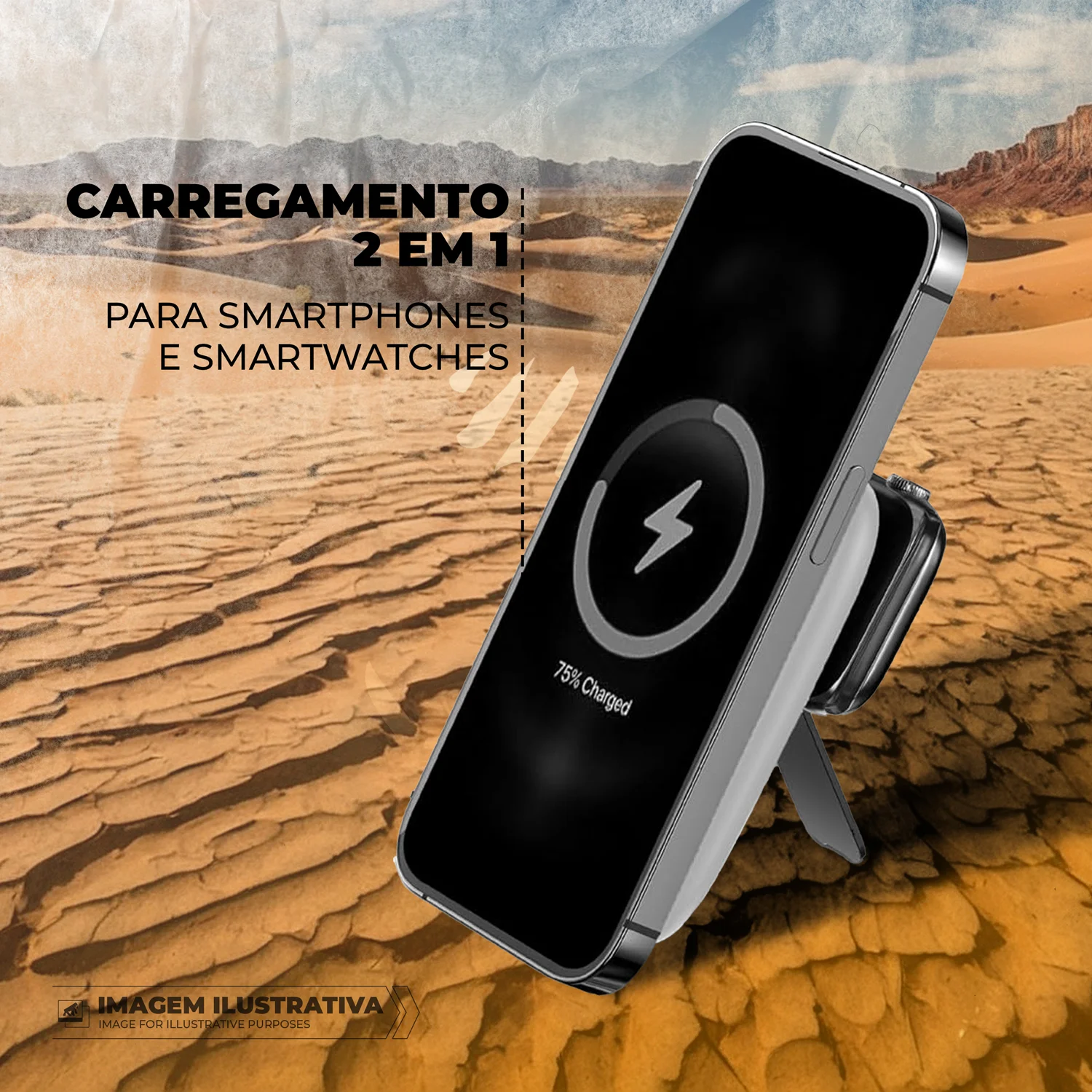 Carregador Portátil 2 em 1 Wireless Magsafe 10.000 mAh - Survivor - Gshield