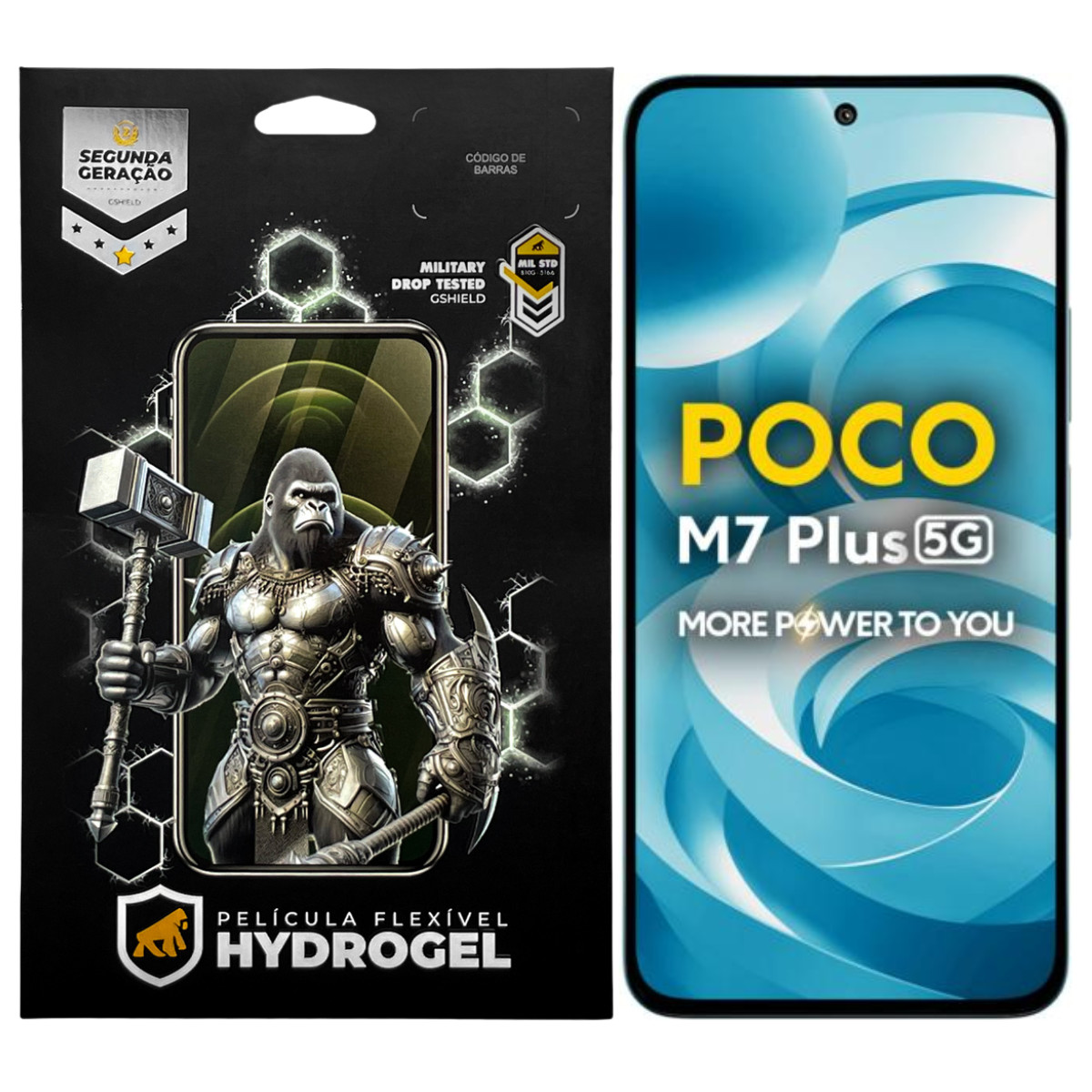 Película para Xiaomi Poco M7 Plus - Hydrogel Gamer Fosca - Gshield
