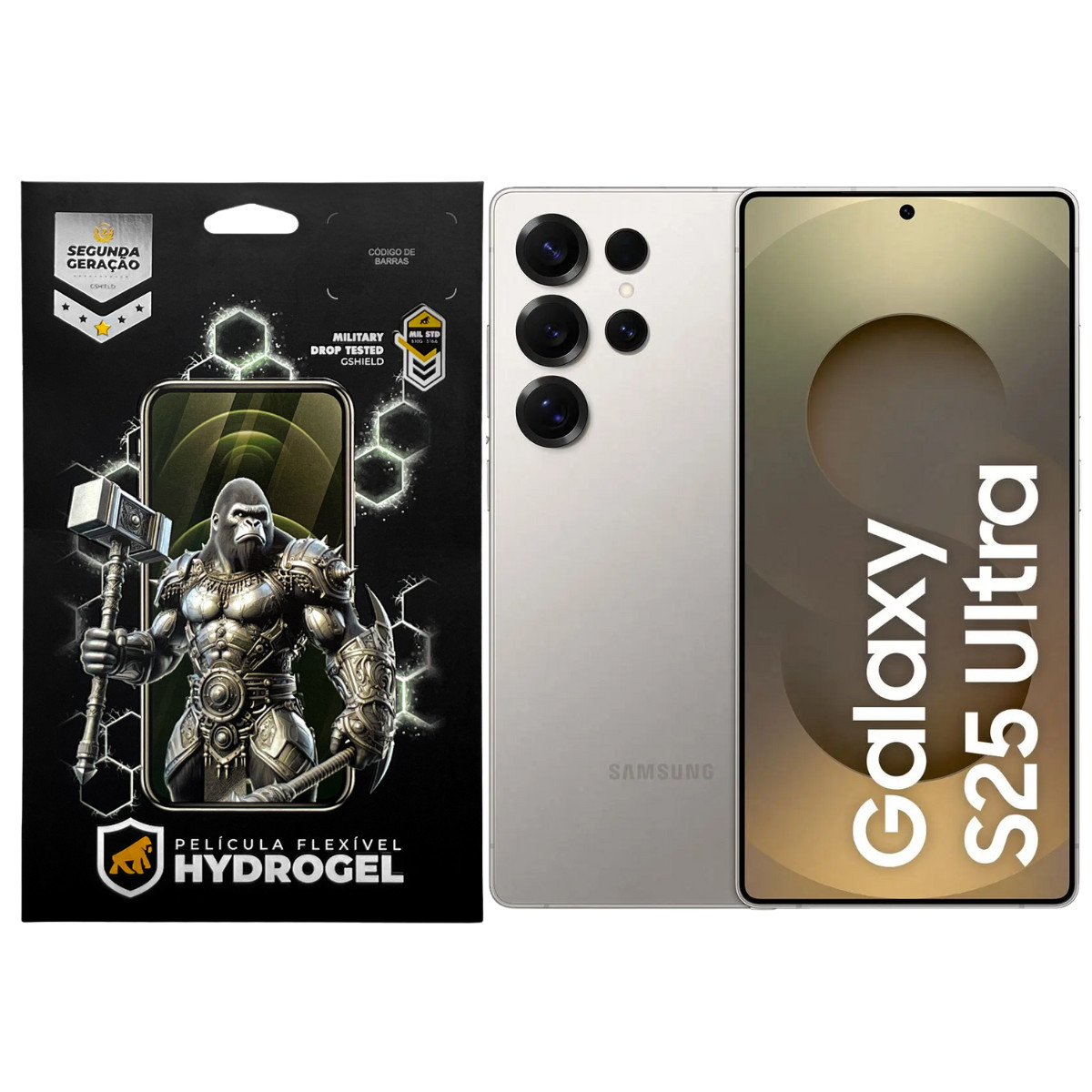 Kit Película Frontal + Traseira para Samsung Galaxy S25 Ultra - Proteção Completa - Gshield