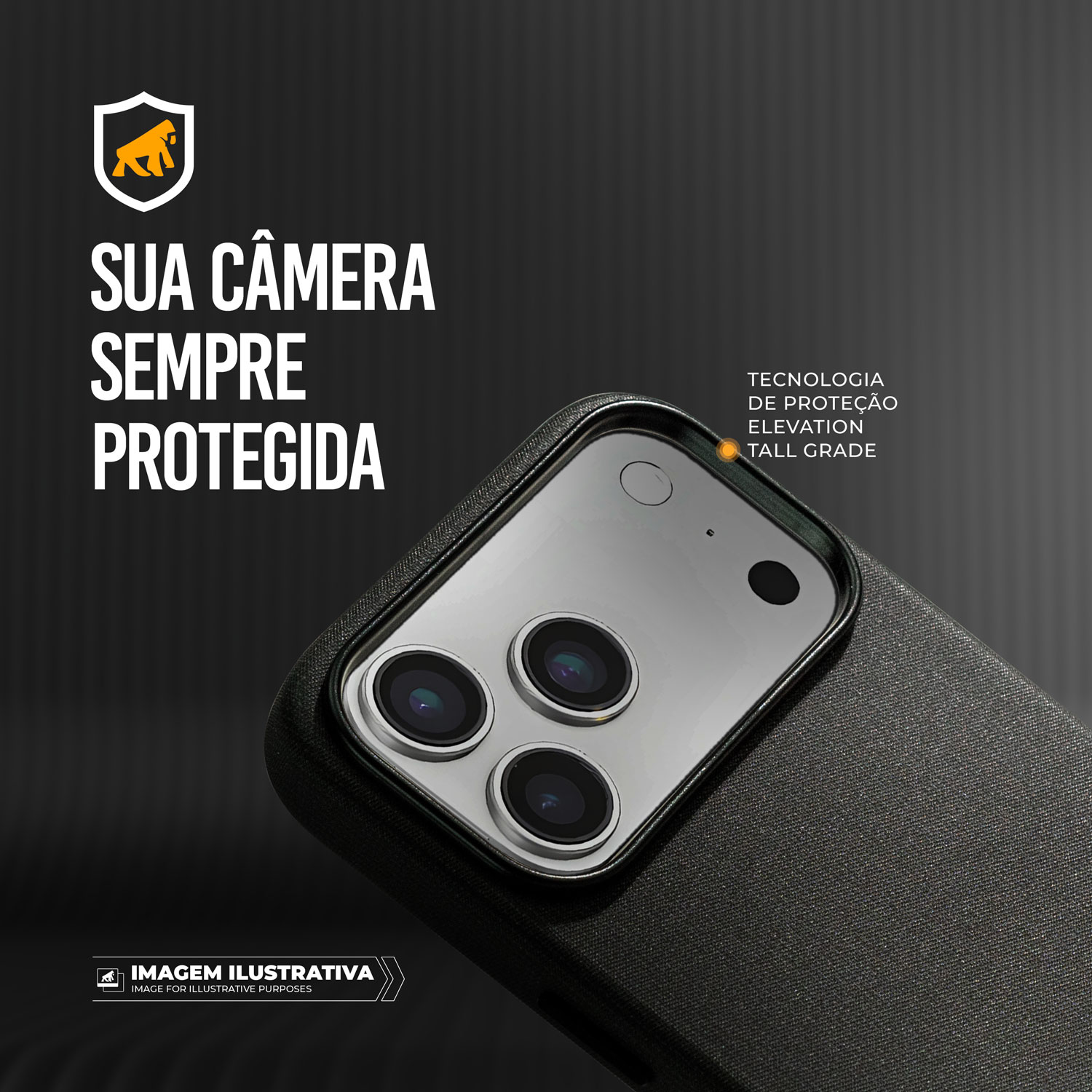 Capa para iPhone 17 Pro Max - Tech Woven - Preta - Gshield - foto 4