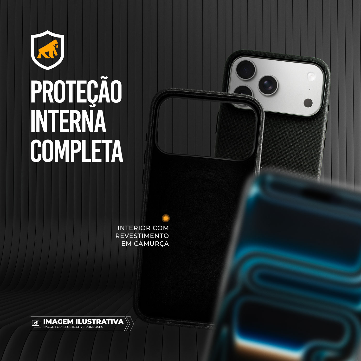 Capa para iPhone Air - Tech Woven - Preta - Gshield - foto 5
