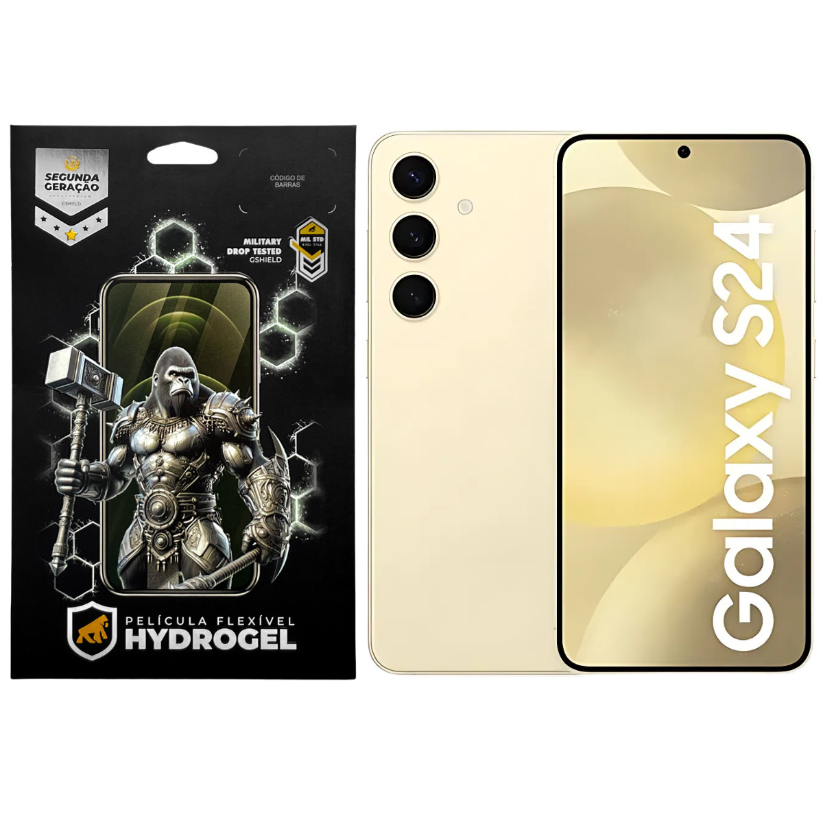 Kit Película Frontal + Traseira para Samsung Galaxy S24 - Proteção Completa - Gshield