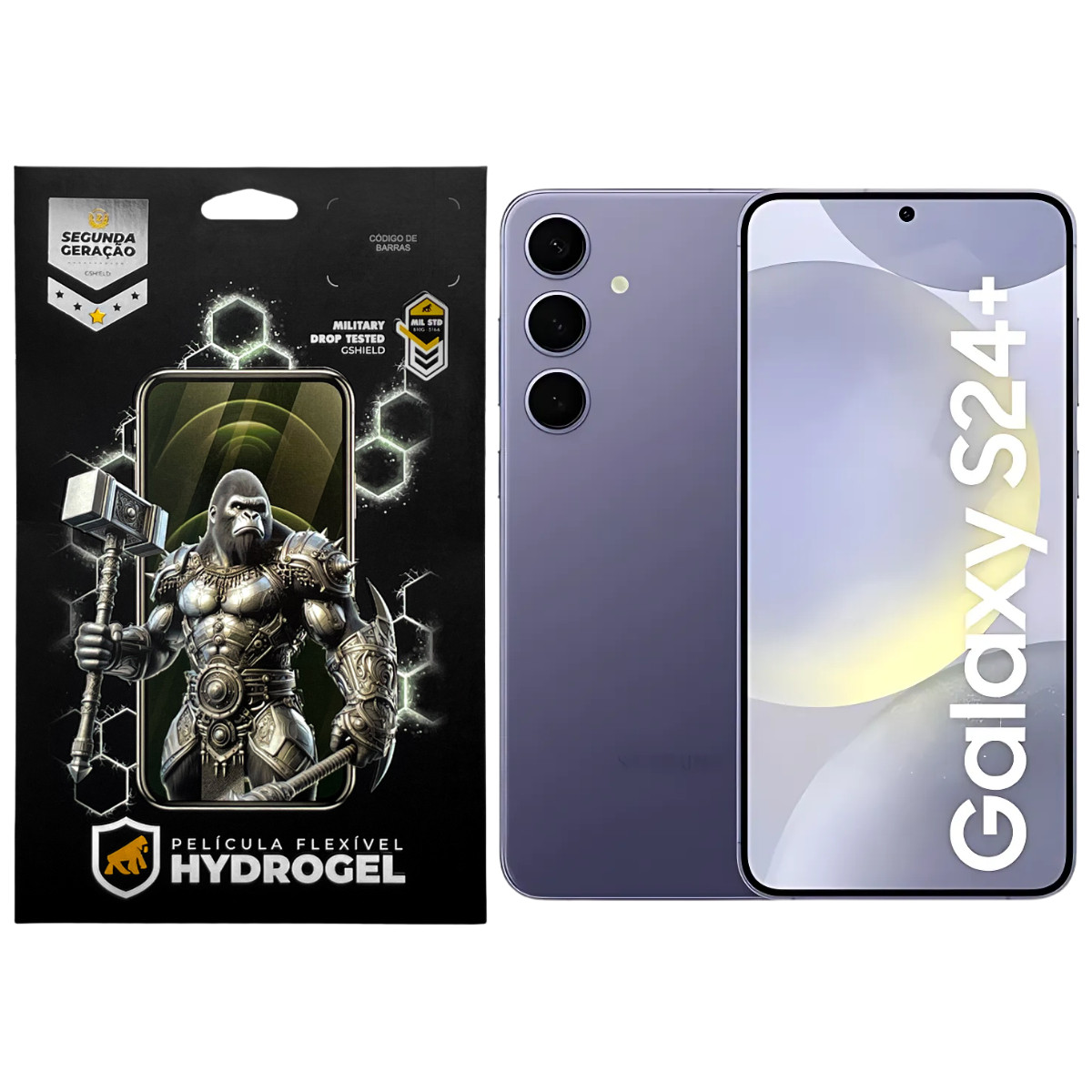 Kit Película Frontal + Traseira para Samsung Galaxy S24 Plus - Proteção Completa - Gshield