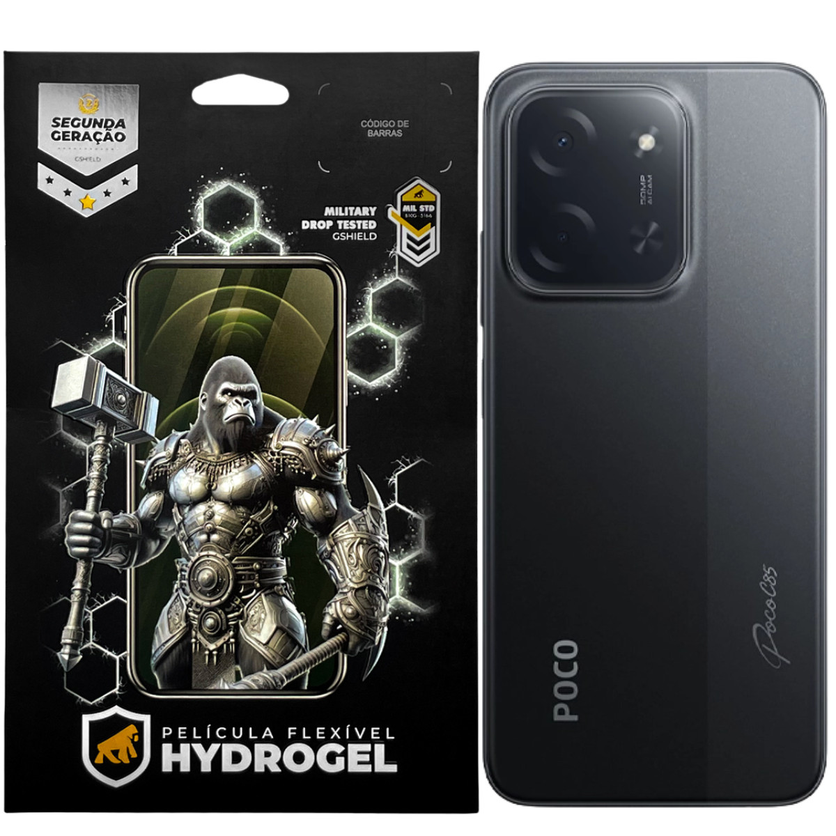 Película para Xiaomi Poco C85 - Traseira Hydrogel HD - Gshield