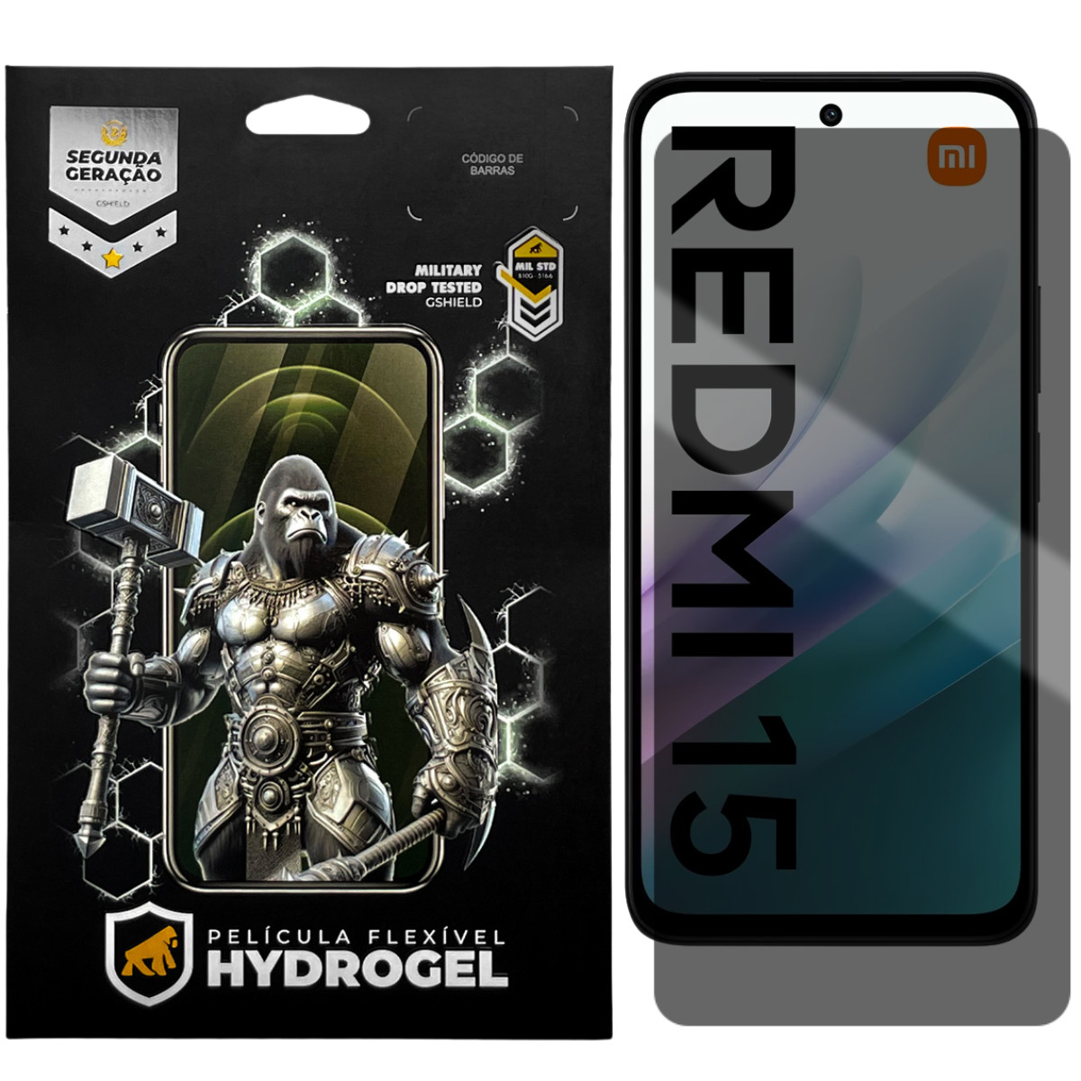 Película para Xiaomi Redmi 15 - Privacidade Hydrogel - Gshield