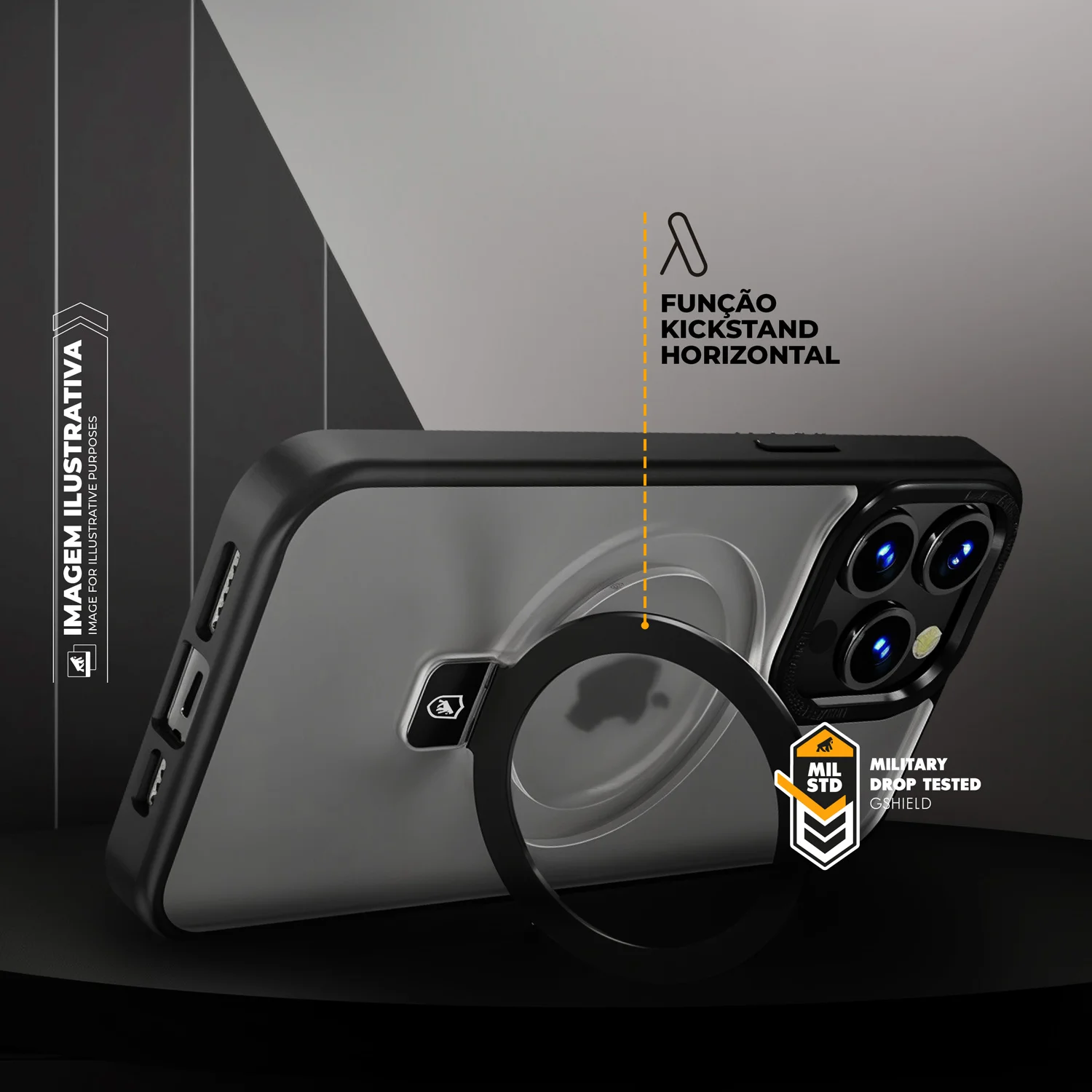 Capa para iPhone 16 Pro Max - Dual Ring Pro - Gshield - foto 4