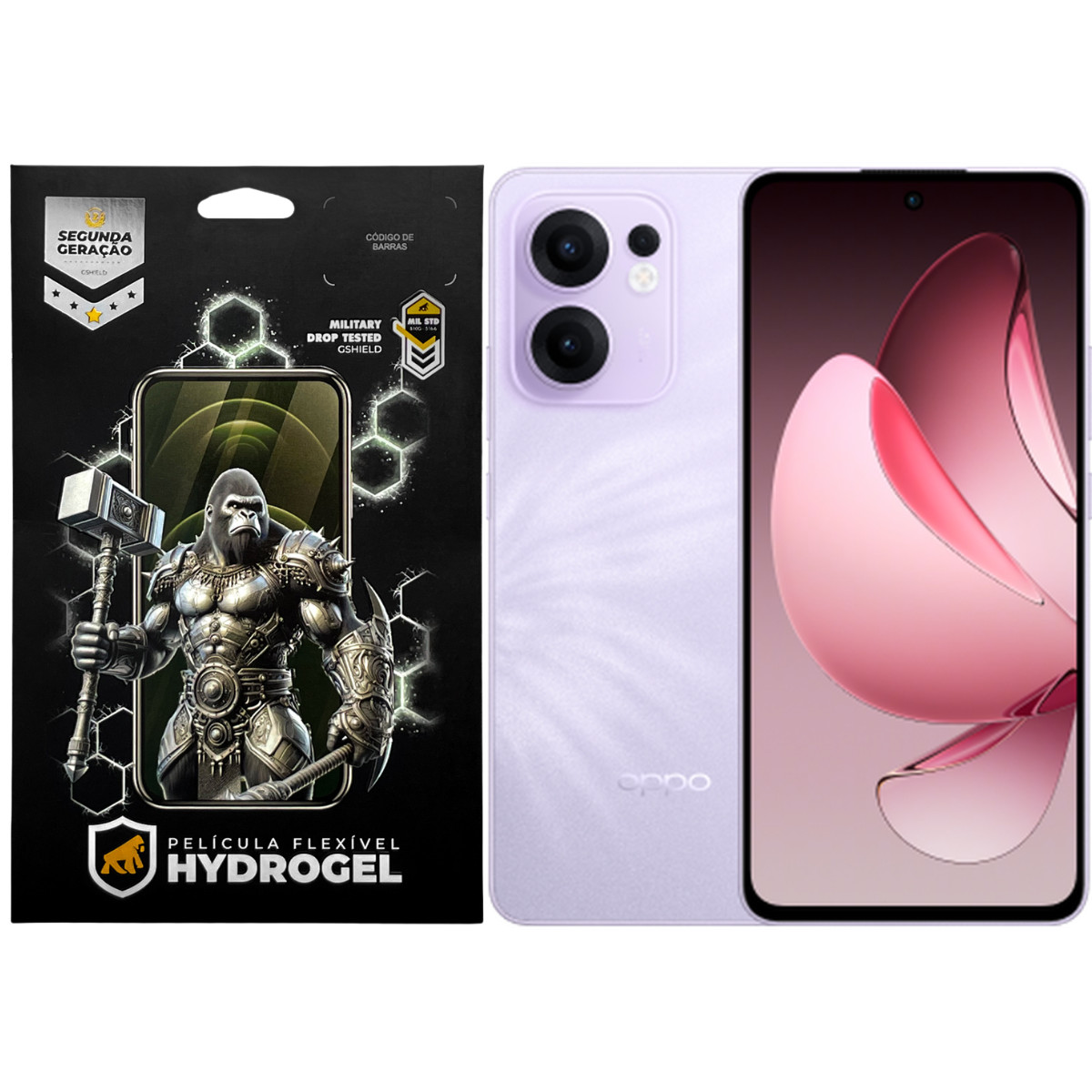 Kit Película Frontal + Traseira para Oppo Reno14F 5G - Proteção Completa - Gshield
