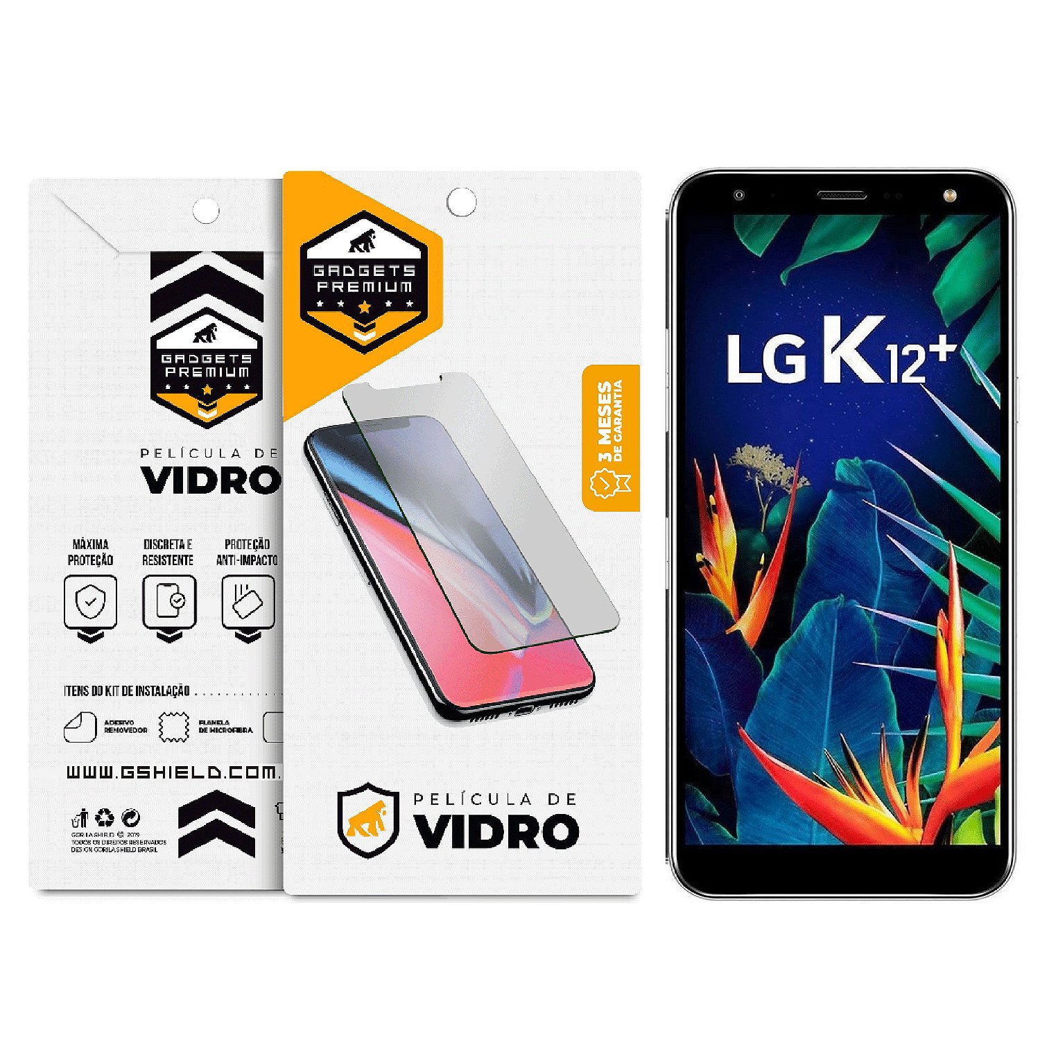 Película para LG K12 Plus - Vidro Dupla - Gshield