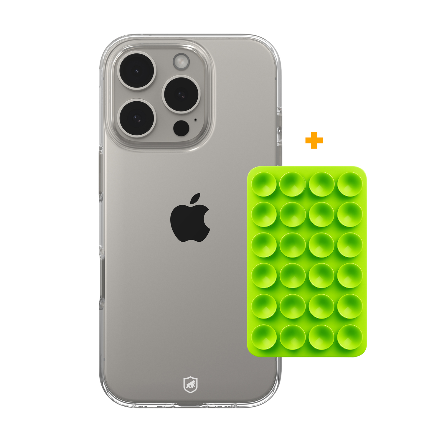 Kit Capa Crystal Slim para iPhone 13 Pro +  Ventosa - Verde - Gshield