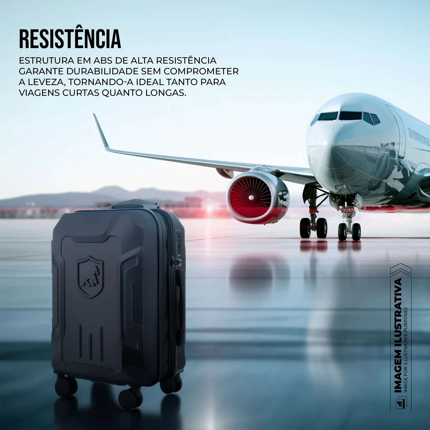 Kit de Viagem Survivor - Mala de Bordo 20" + Necessaire Multiuso – Gshield - foto 7