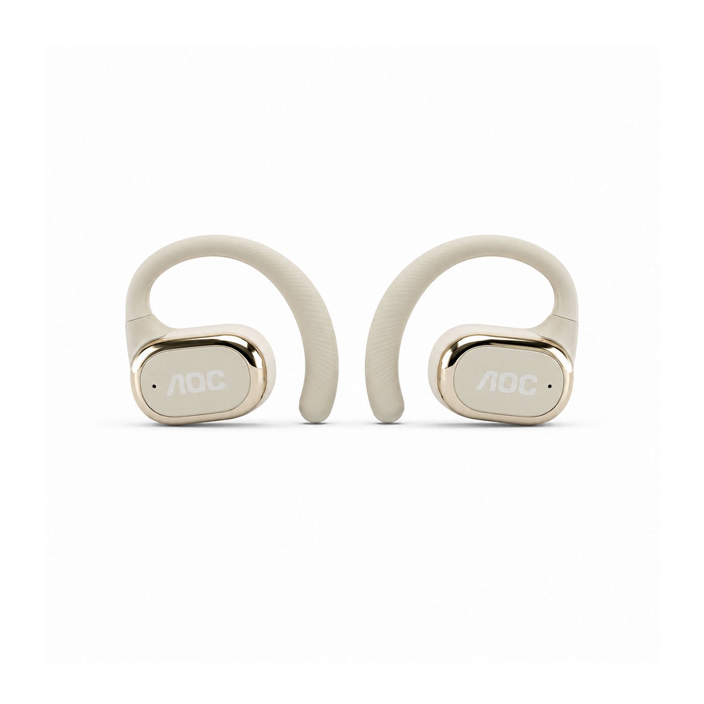 Fone Auricular Open-Ear Clip Earbuds Bluetooth 5.4 Sem fio com Alcance até 10 metros + Case Compacta com Alça - Branco - AOC