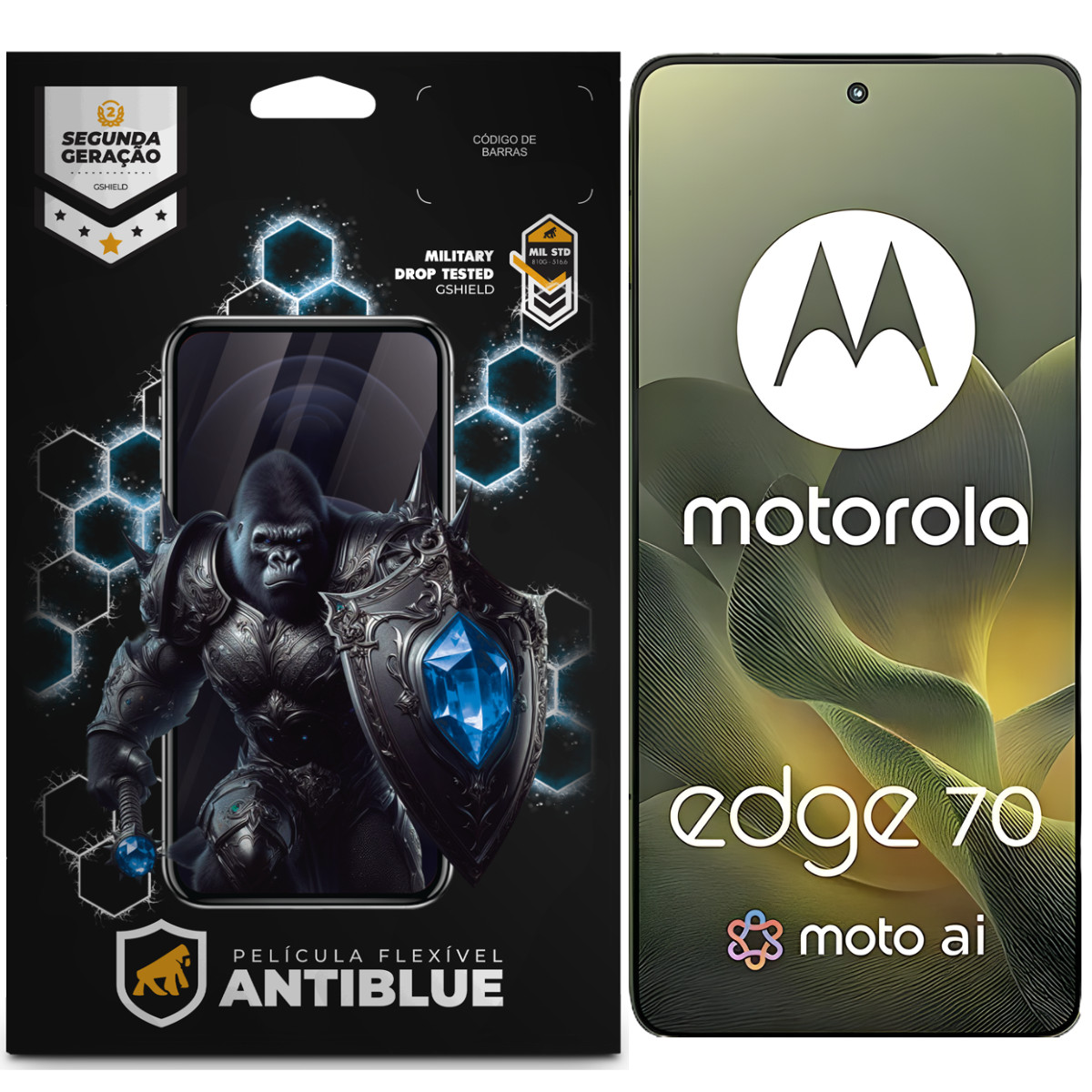 Película para Motorola Edge 70 - AntiBlue - Gshield