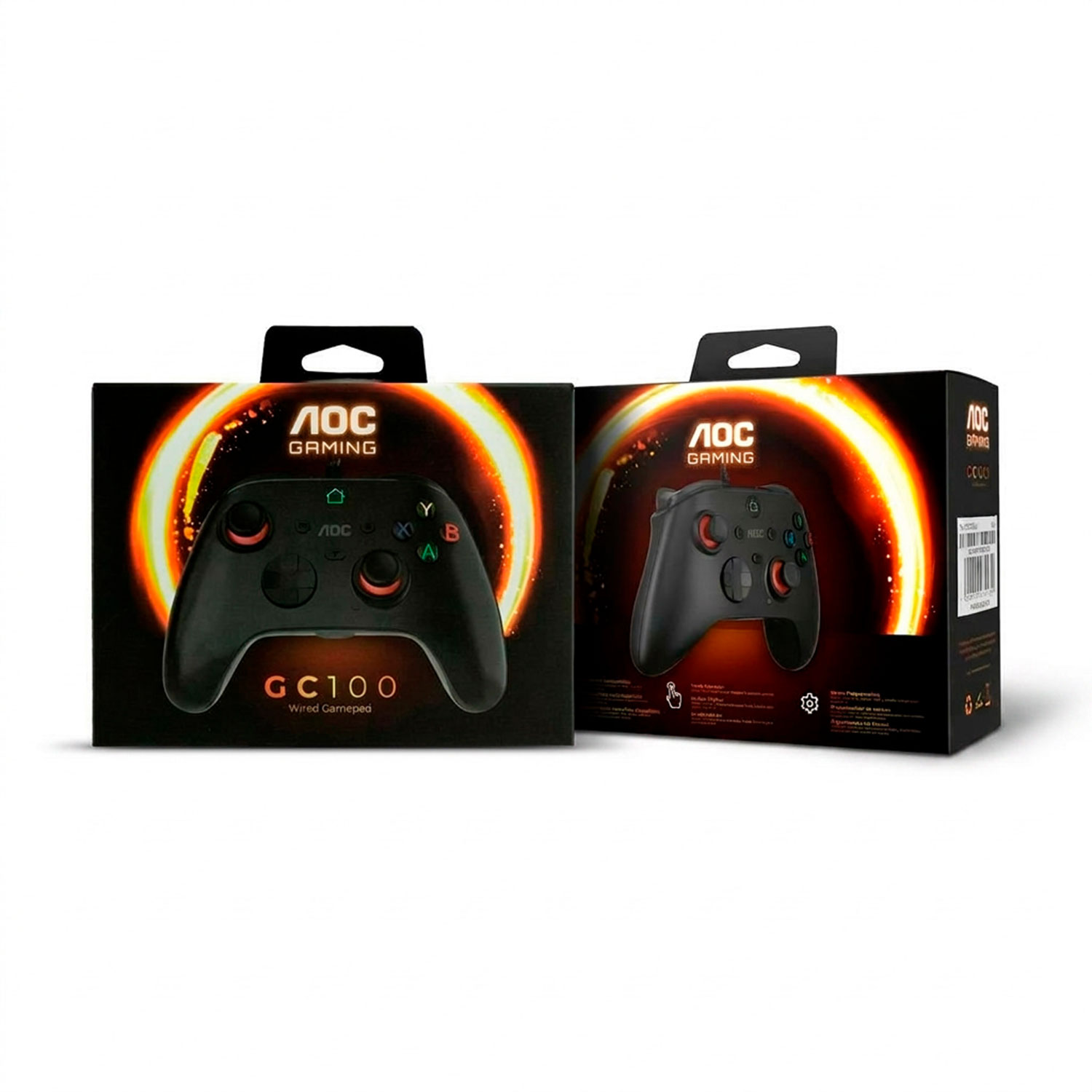 Controle Gamer com Fio USB para PC Joystick Ergonômico com Vibração Alta Precisão Plug and Play - AOC - foto 2