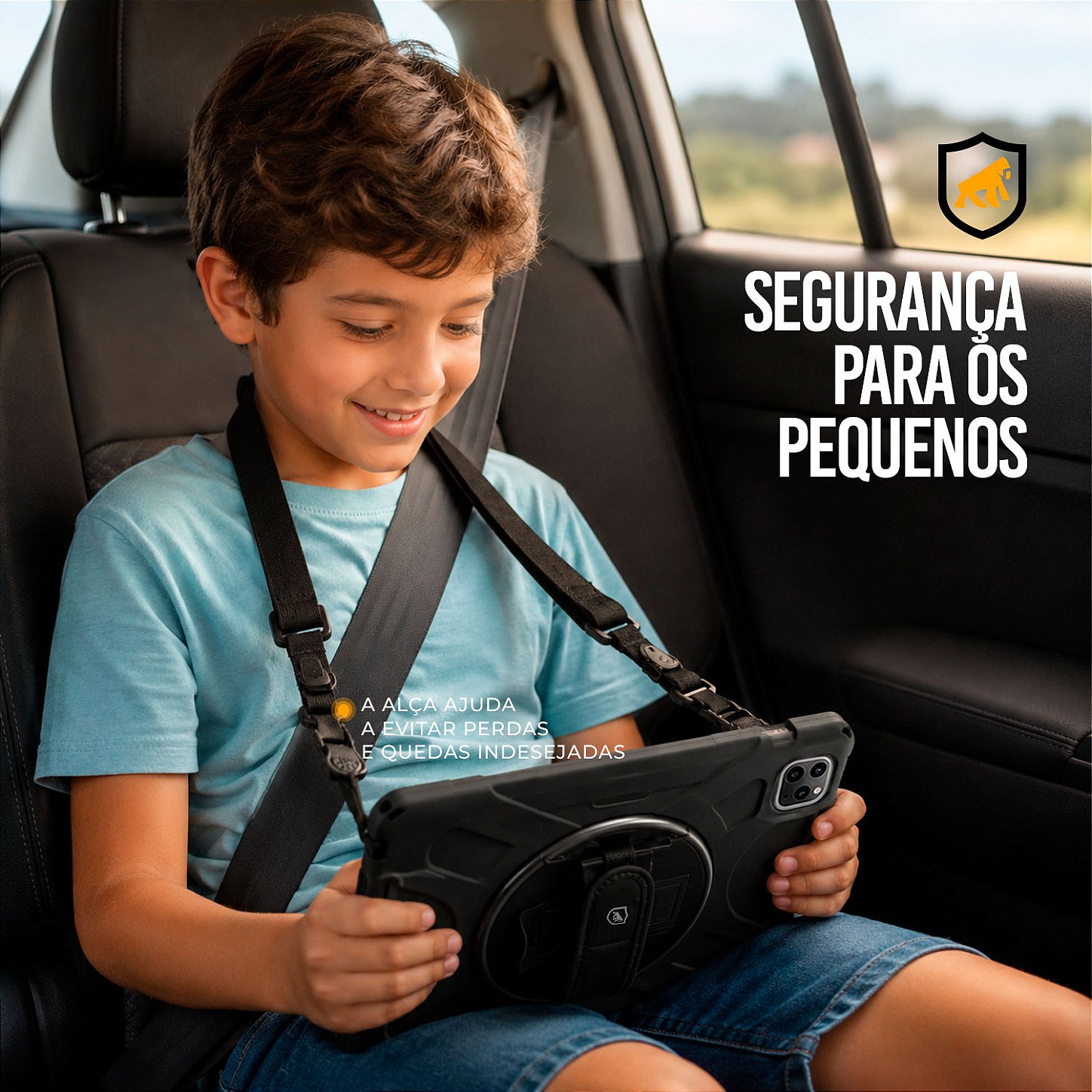 Alça de Ombro Ajustável para Capa Phantom com Sistema de Engate Rápido e Fácil Transporte - Gshield - foto 7