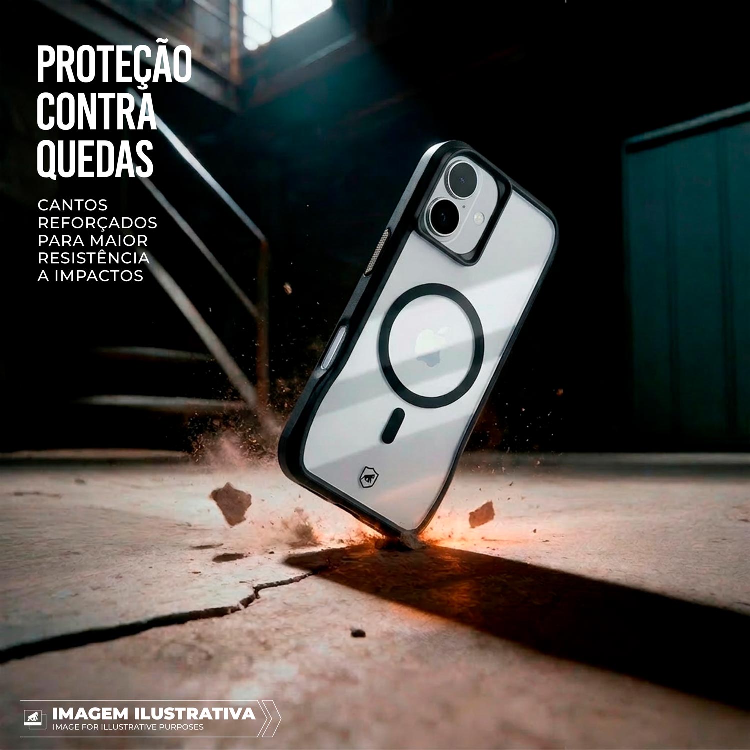 Capa para iPhone 17 - Octacore Magsafe - Preta - Gshield - foto 4