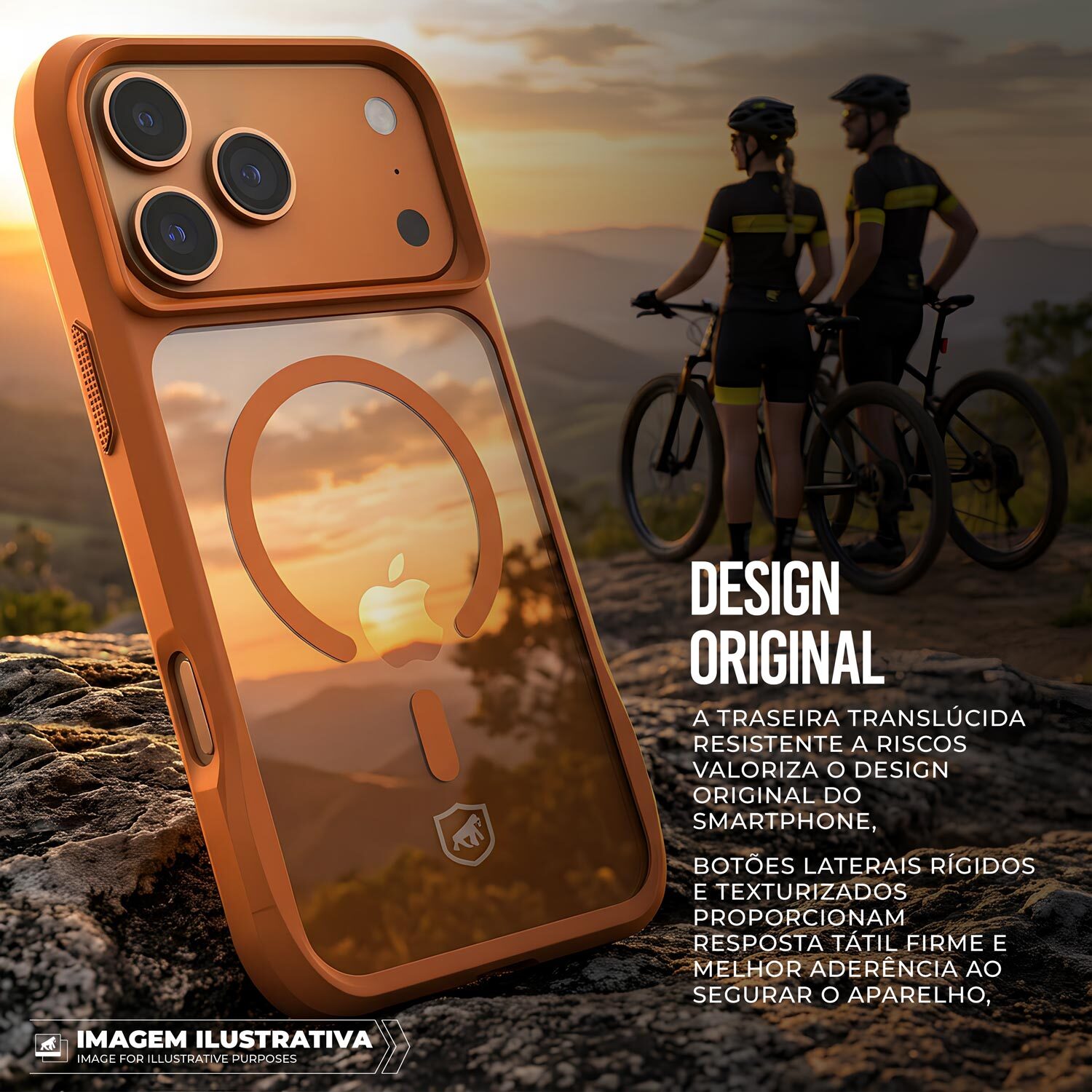 Capa para iPhone 17 Pro - Octacore Magsafe - Laranja - Gshield - foto 3