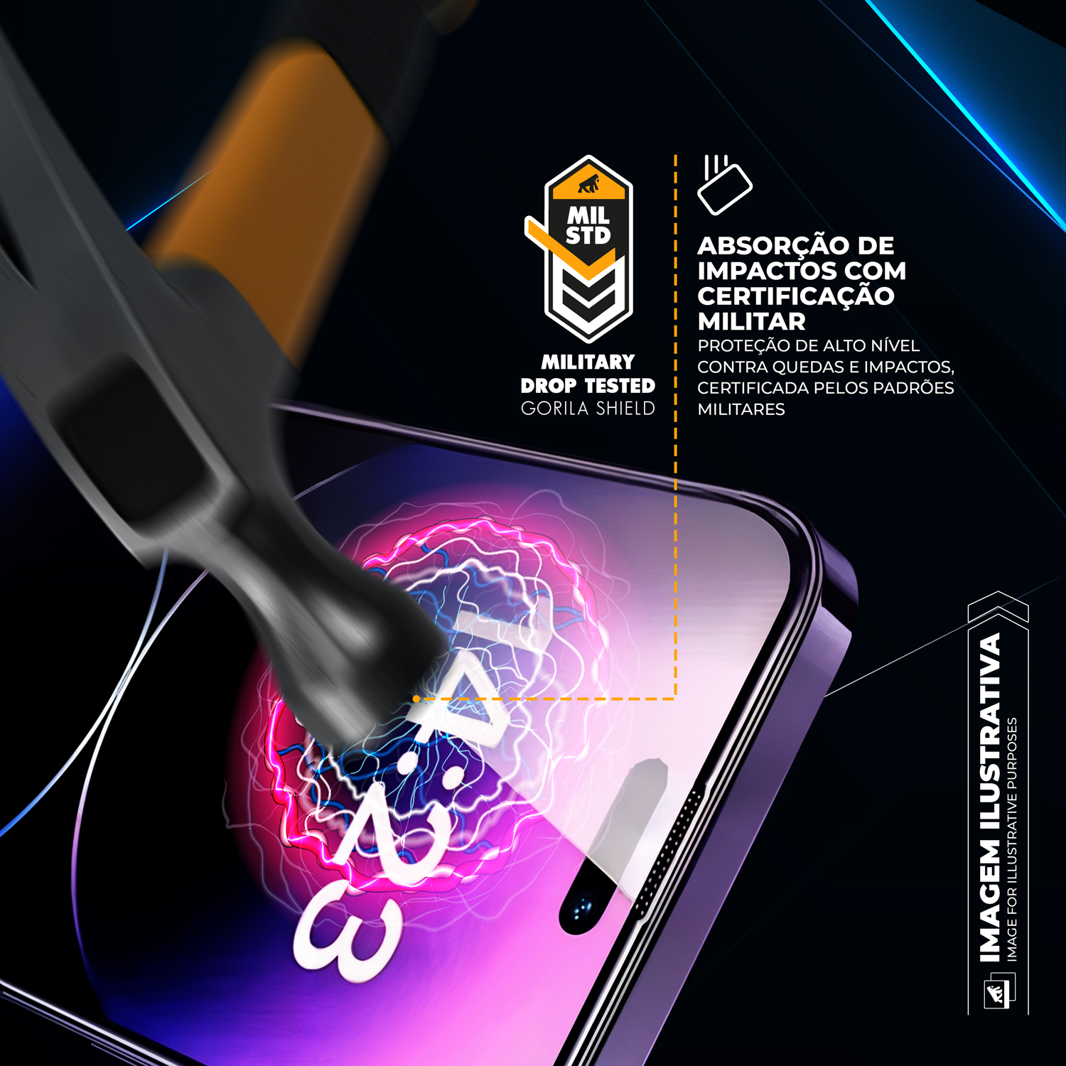 Kit Full Protection para iPhone 16 Pro Max - Película de Vidro + Protetor de Lente 9H - Gshield