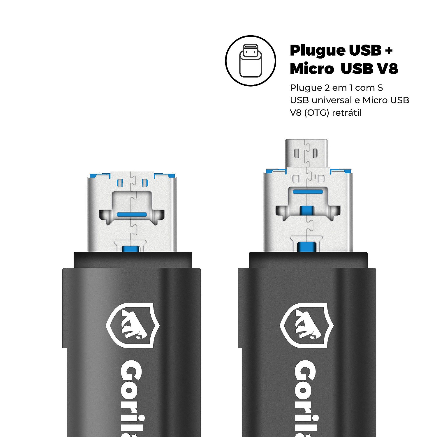 Gorila Drive - Adaptador OTG Micro USB / Tipo C - Gshield - foto 5