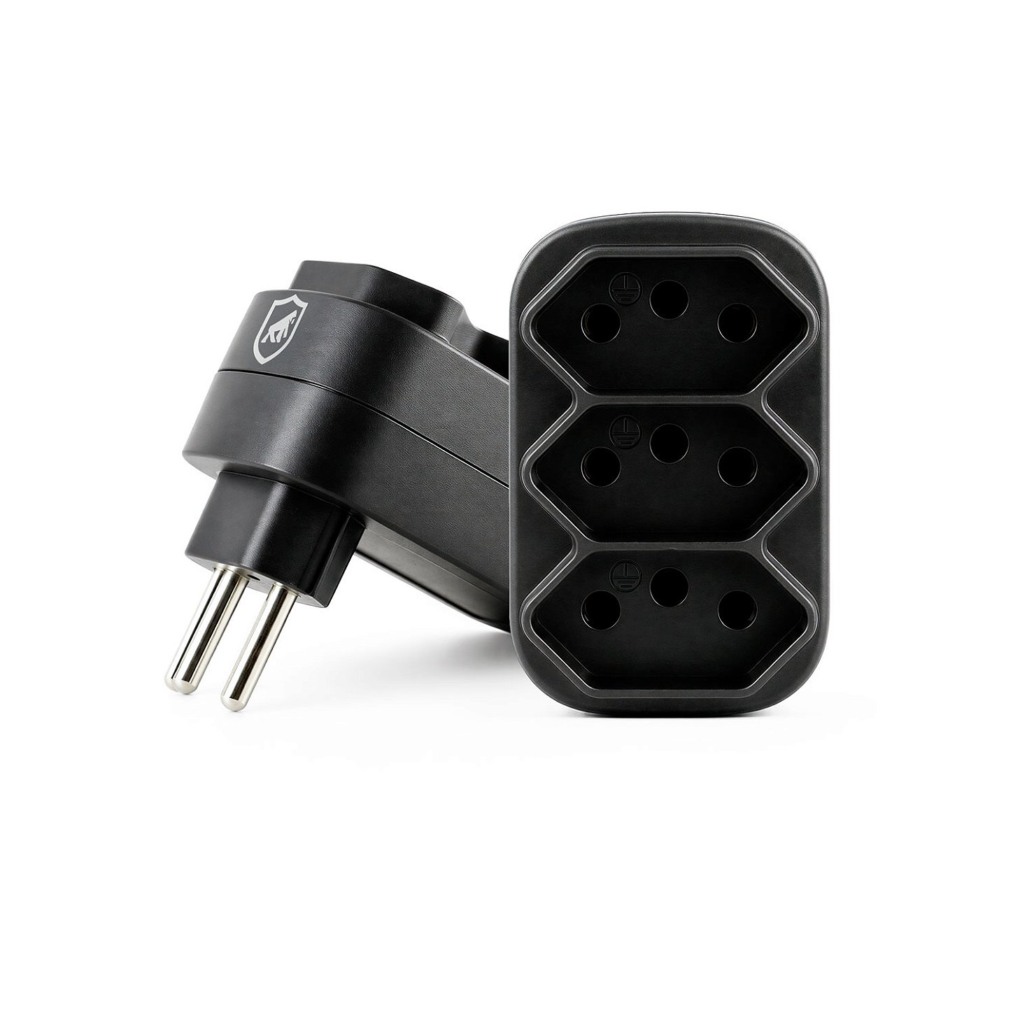 Adaptador com 3 Tomadas Bivolt 127/220V até 10A, Padrão Brasileiro NBR 14136 - Dual Shock - Gshield